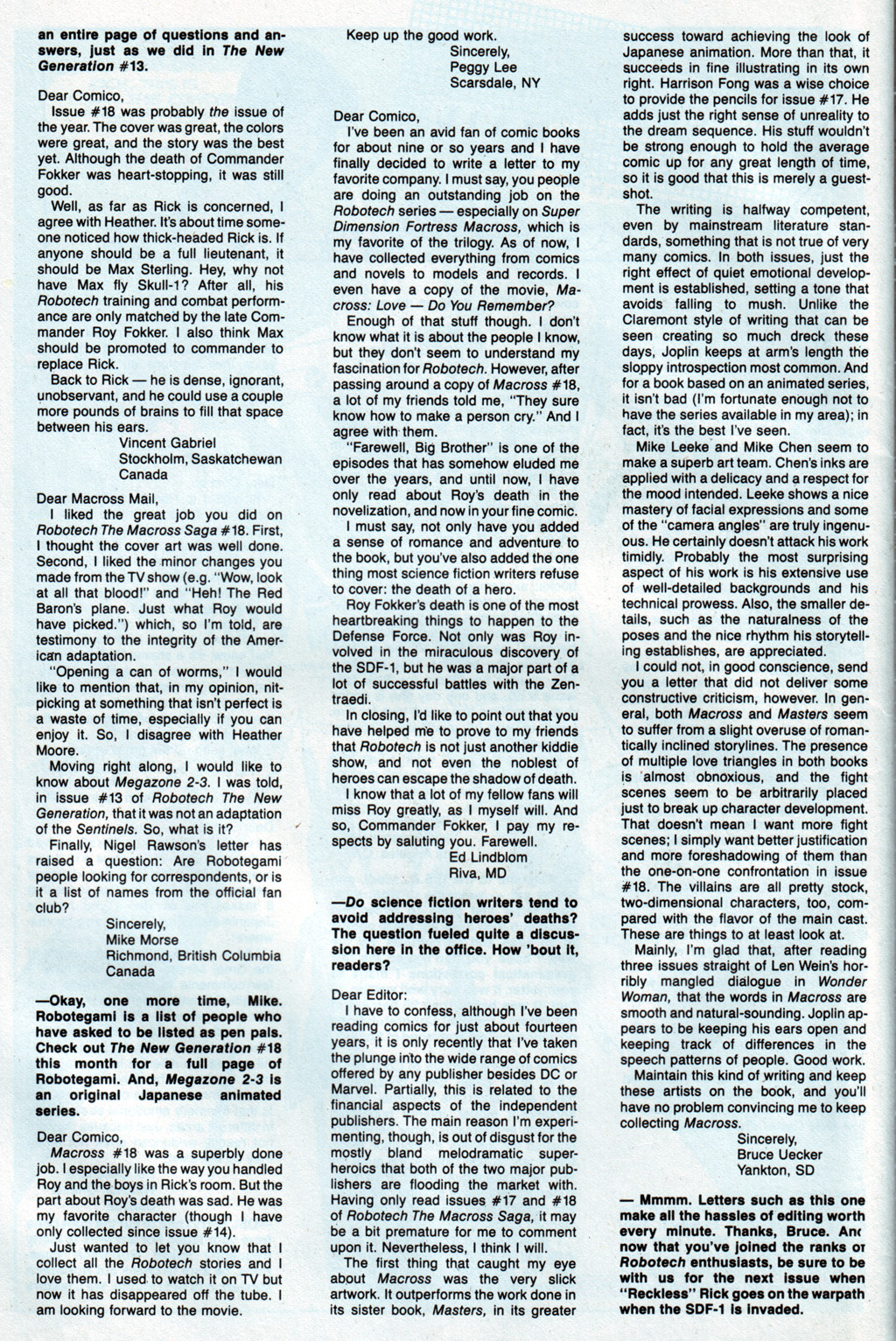 Read online Robotech The Macross Saga comic -  Issue #22 - 29