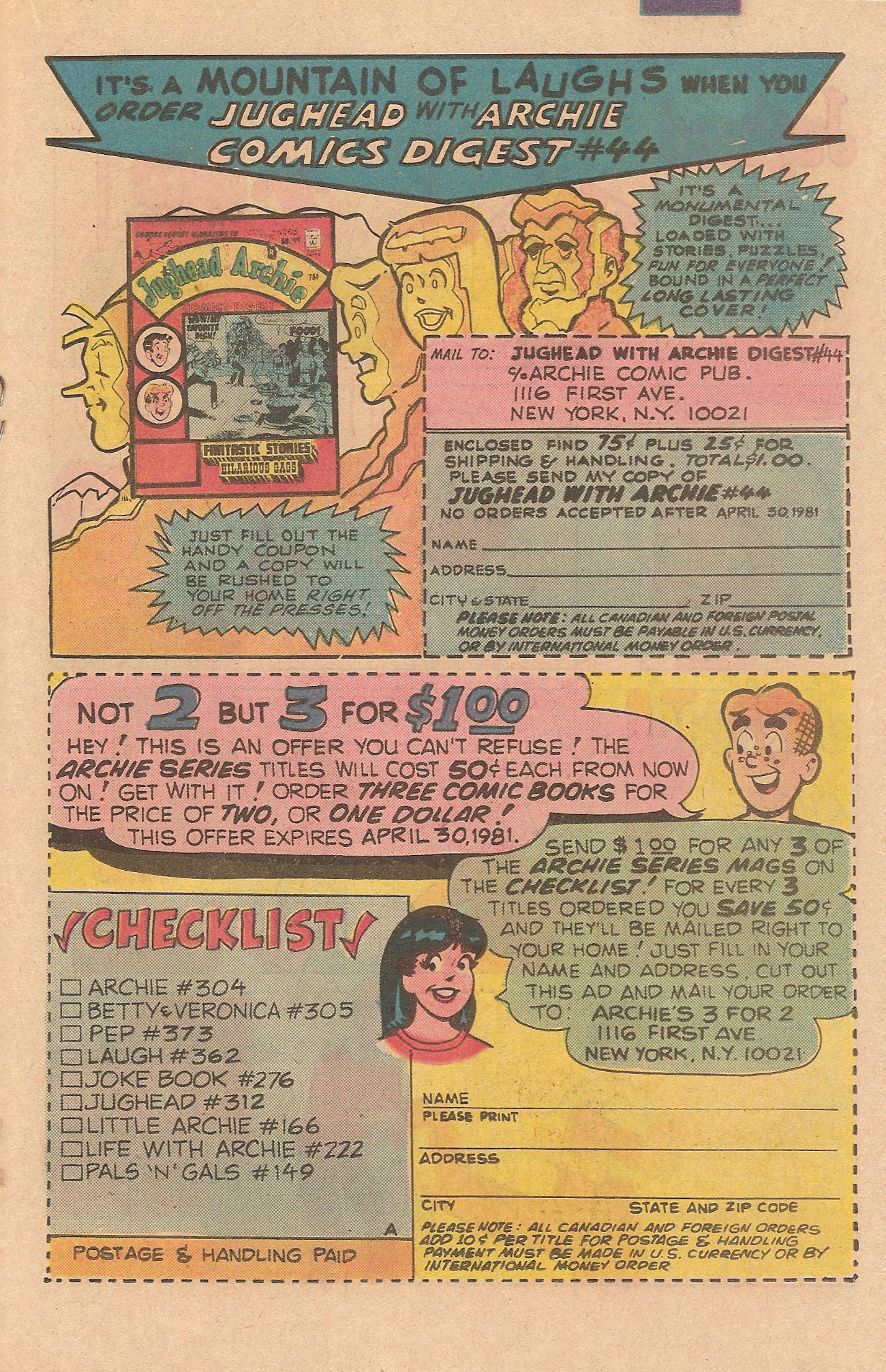 Read online Jughead's Jokes comic -  Issue #72 - 19