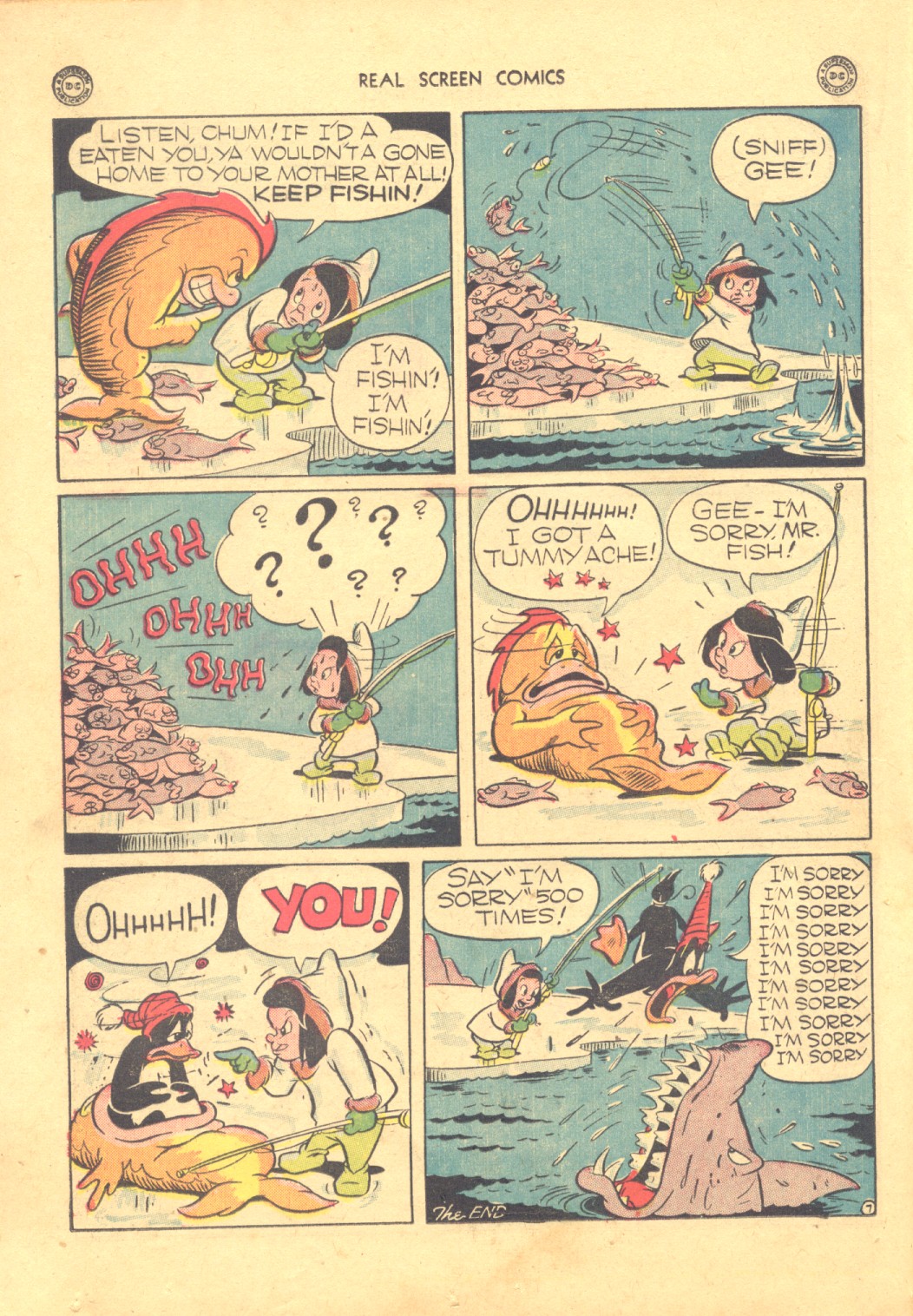 Read online Real Screen Comics comic -  Issue #7 - 32