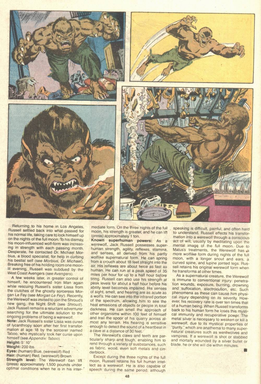 Read online The Official Handbook of the Marvel Universe Deluxe Edition comic -  Issue #14 - 50