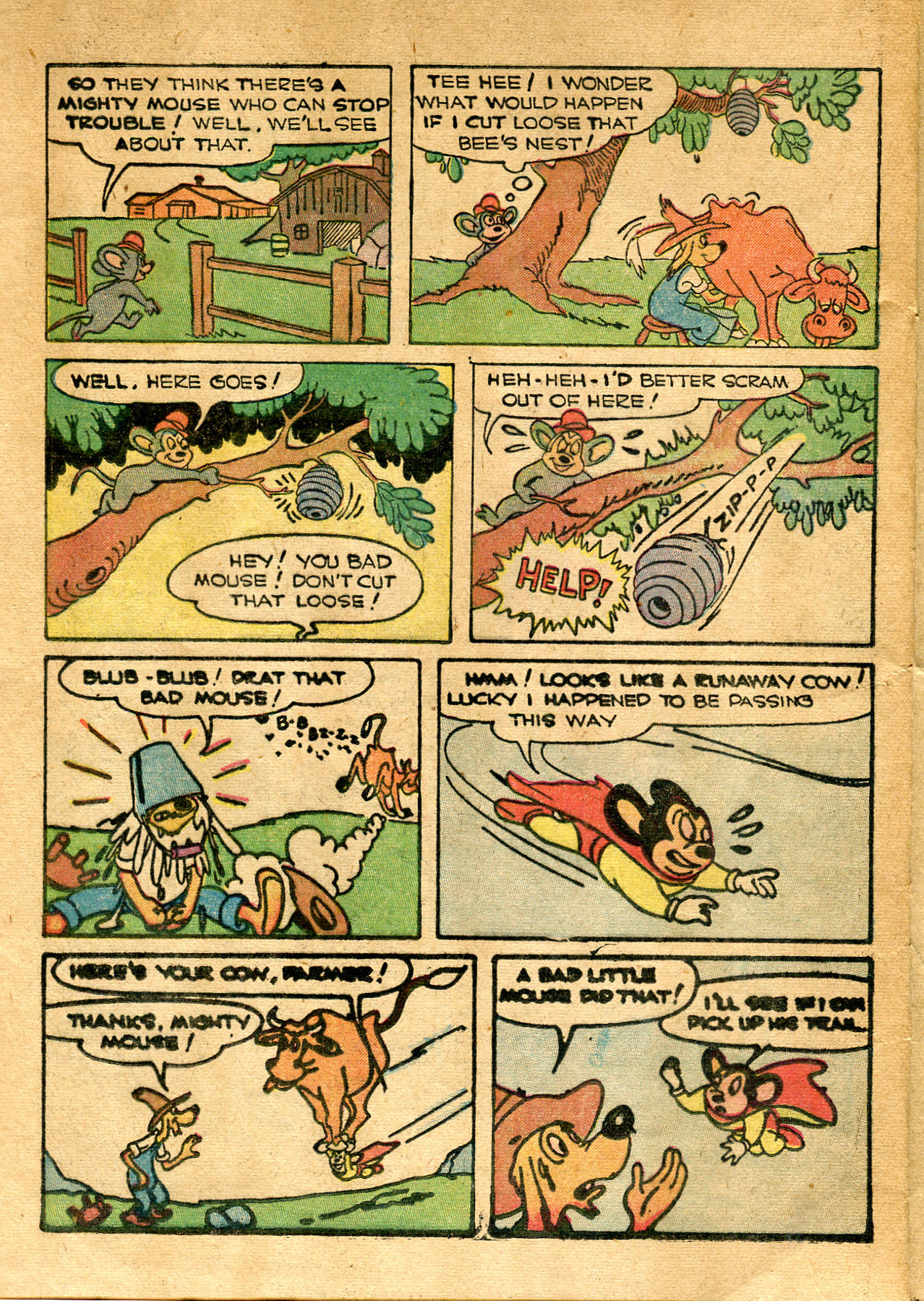 Read online Paul Terry's Mighty Mouse Comics comic -  Issue #29 - 4