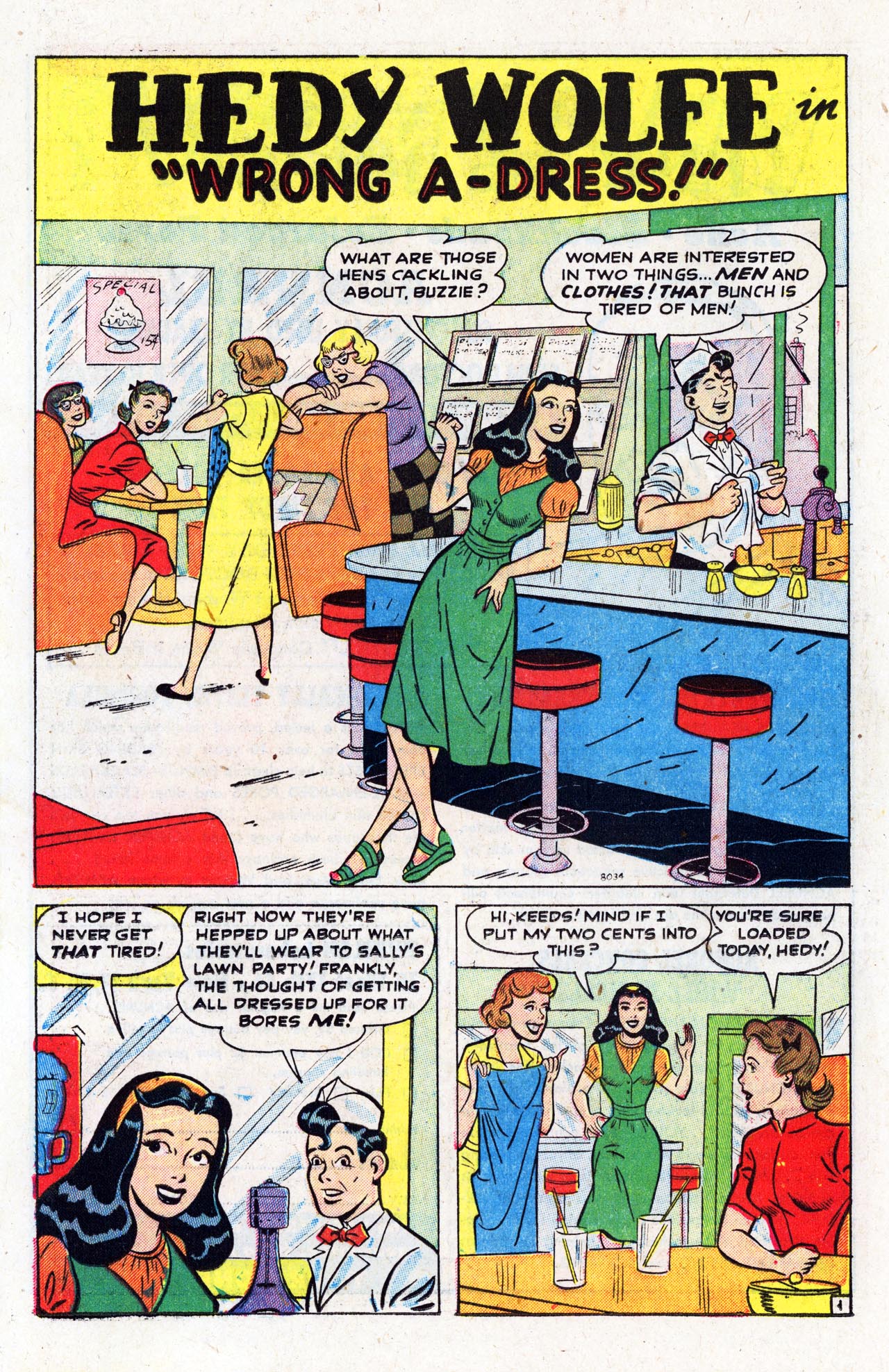 Read online Patsy Walker comic -  Issue #34 - 17
