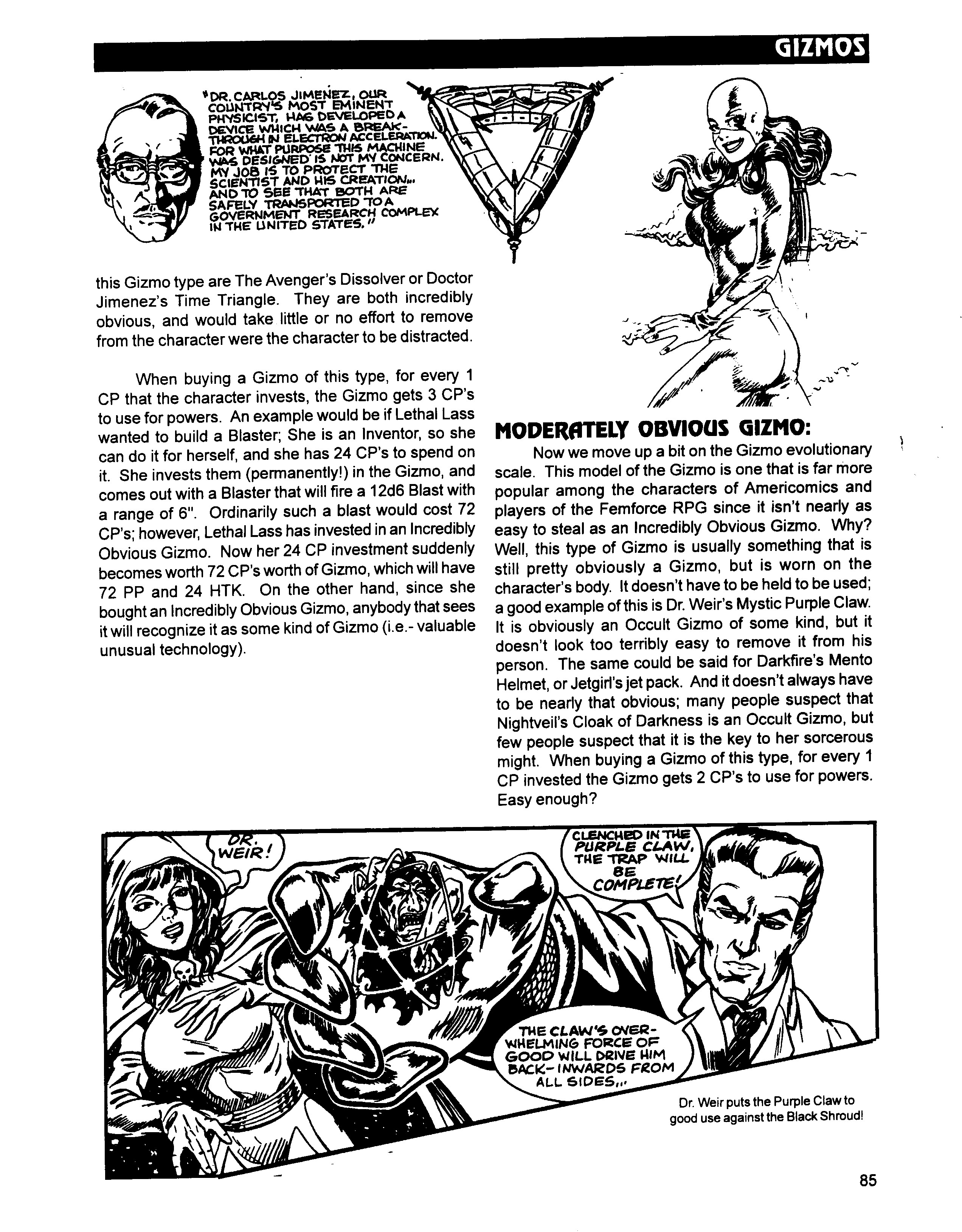 Read online Superbabes: The Femforce Role-Playing Game comic -  Issue # TPB - 87