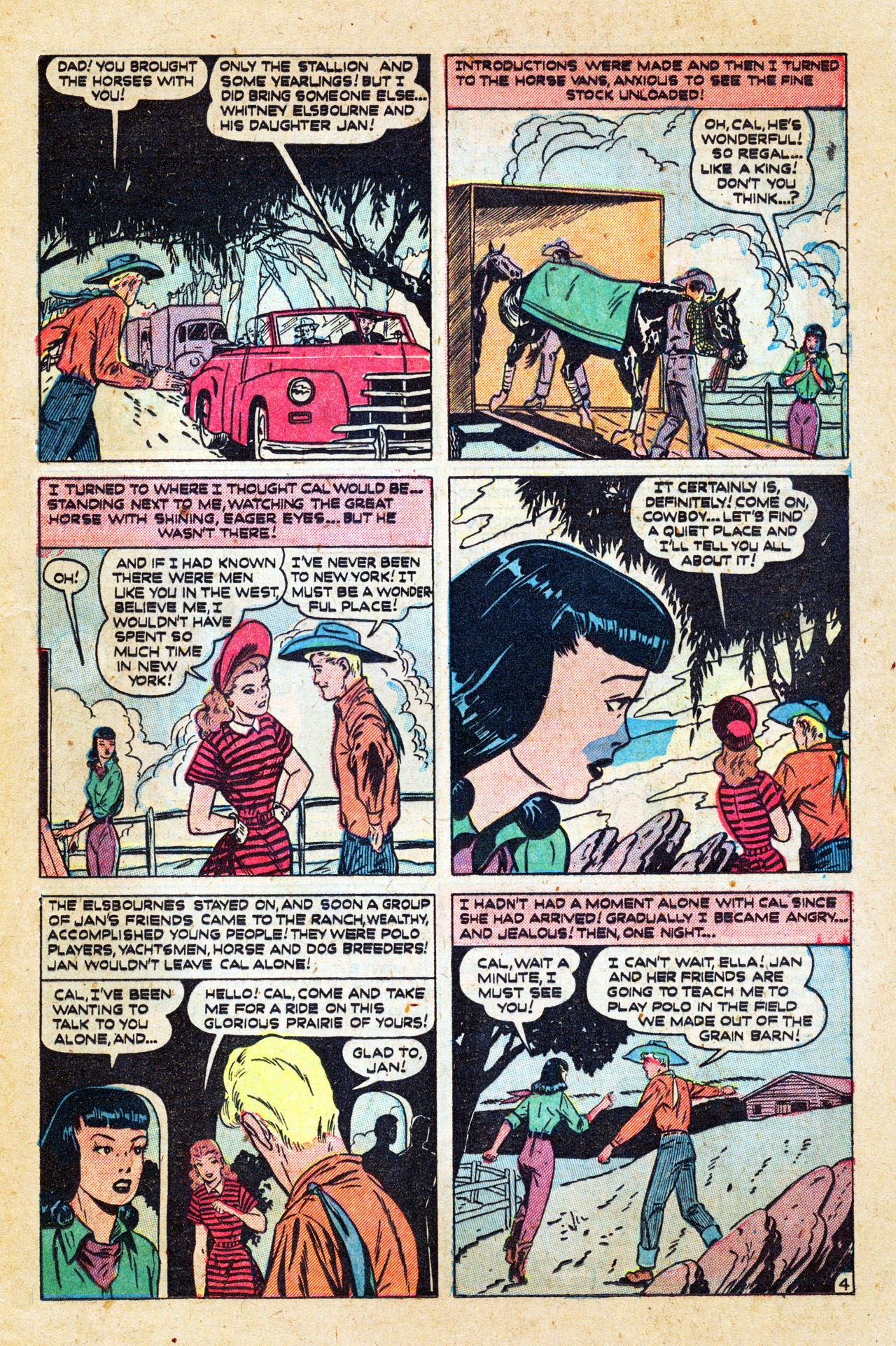 Read online Cowboy Romances comic -  Issue #1 - 37