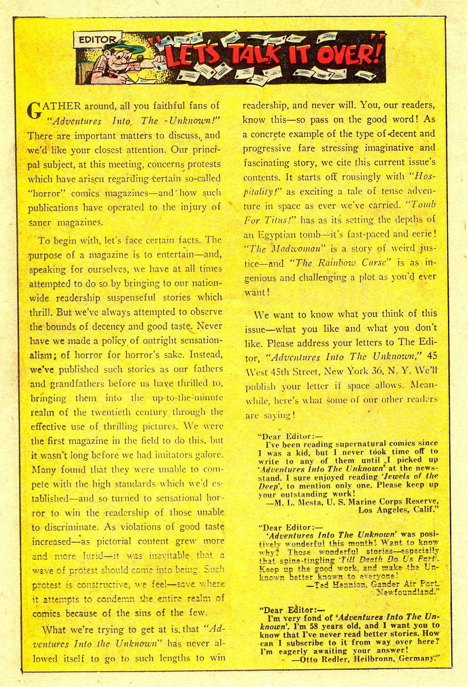 Read online Adventures Into The Unknown comic -  Issue #60 - 22