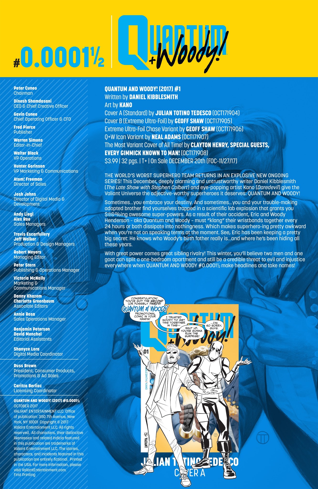 Read online Quantum and Woody! (2017) comic -  Issue #0.0001½ - 2