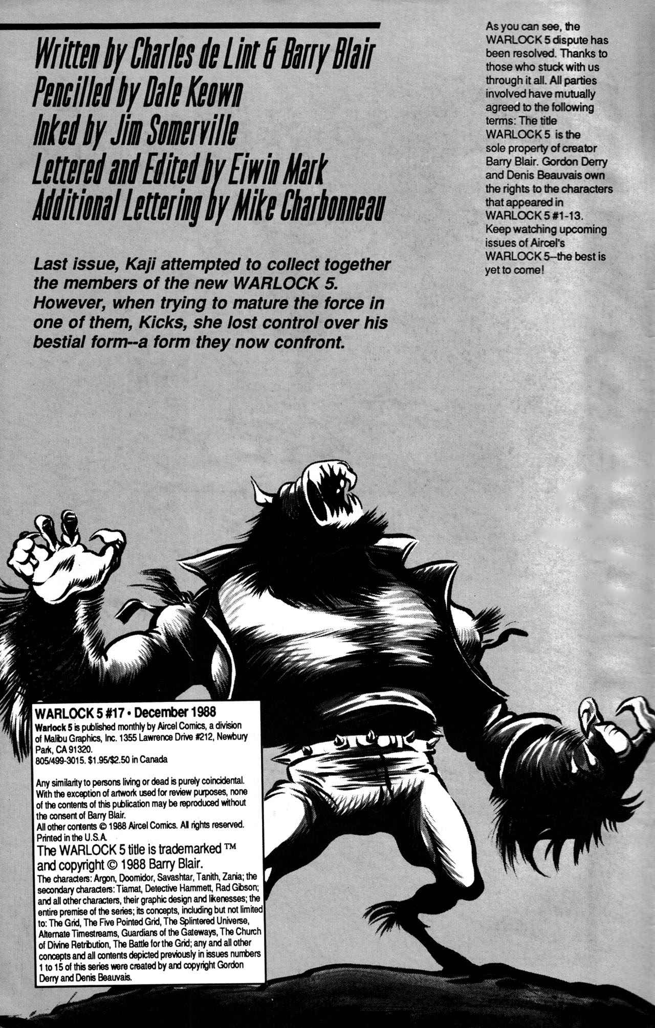Read online Warlock 5 comic -  Issue #17 - 2