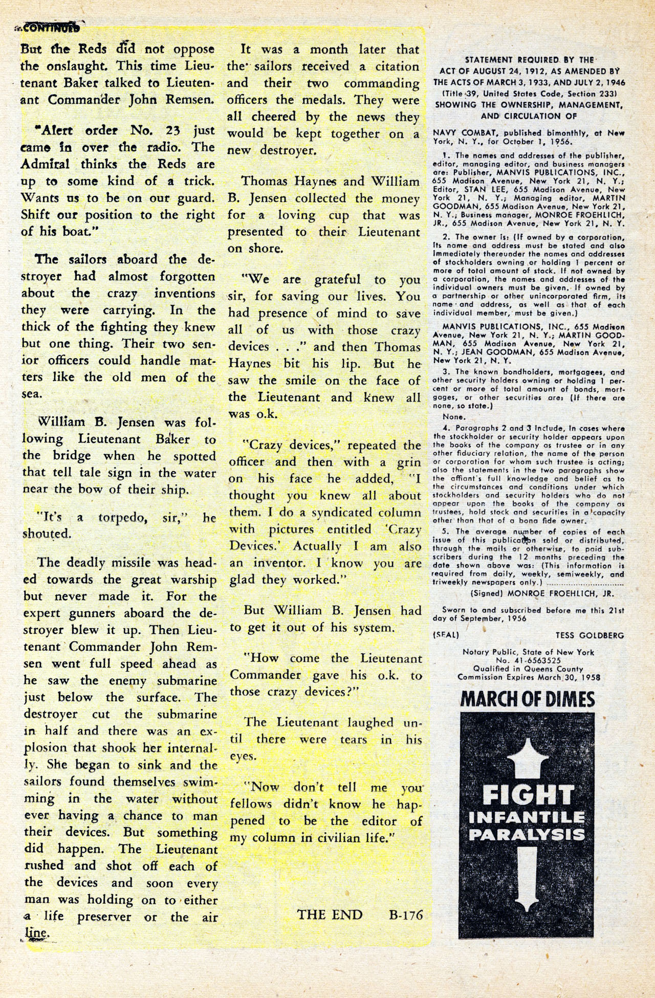 Read online Navy Combat comic -  Issue #13 - 26