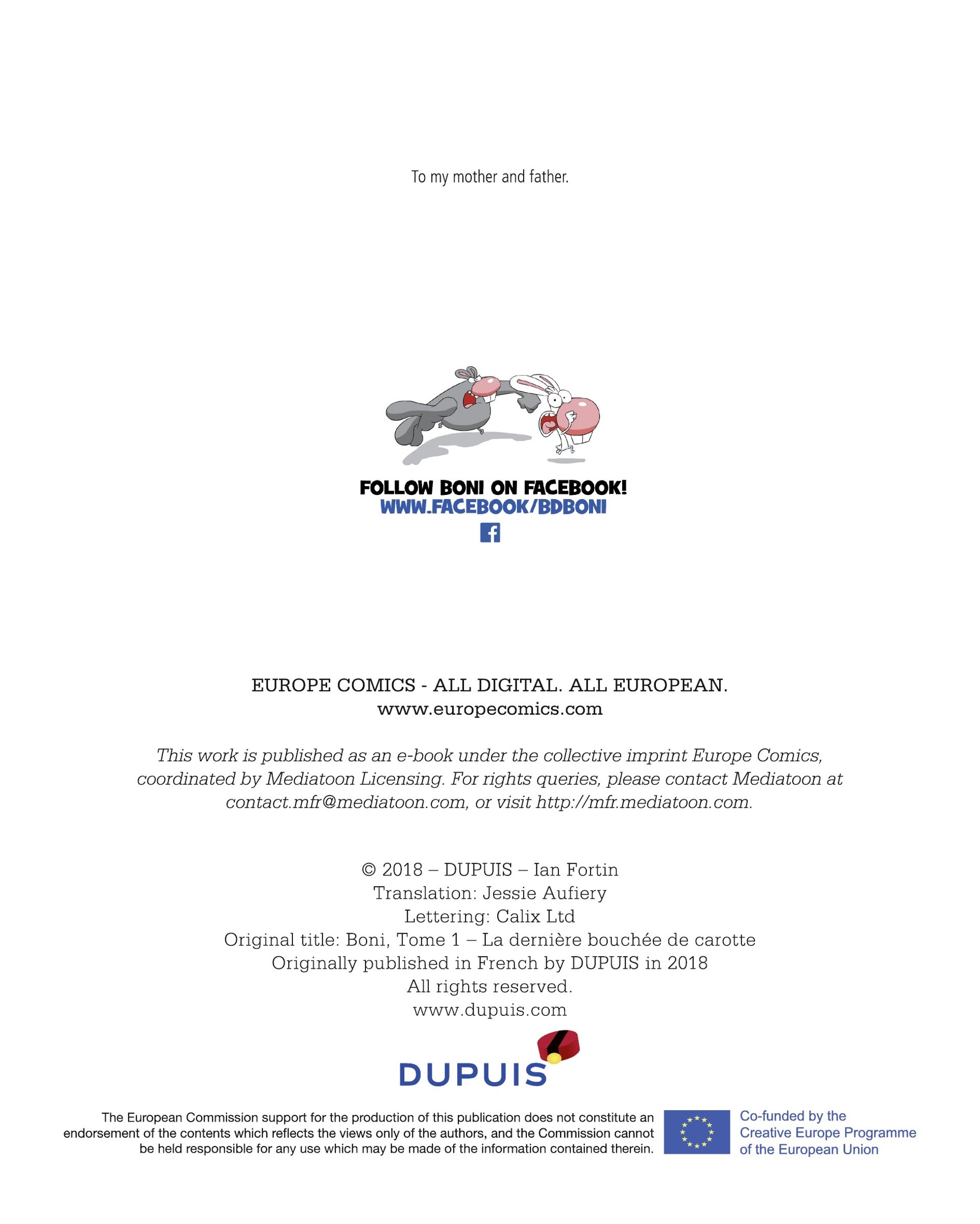 Read online Boni comic -  Issue # TPB - 128