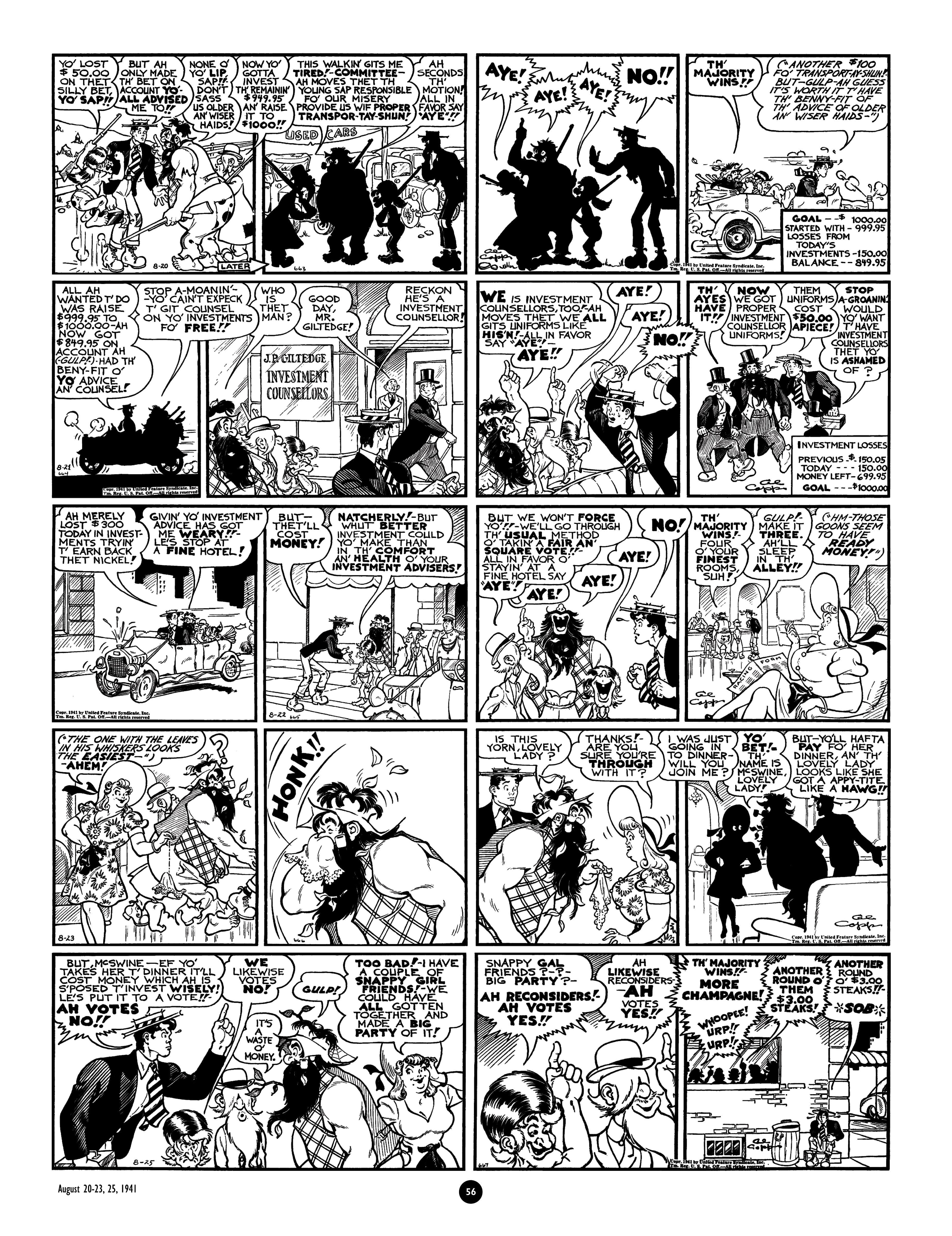 Read online Al Capp's Li'l Abner Complete Daily & Color Sunday Comics comic -  Issue # TPB 4 (Part 1) - 57