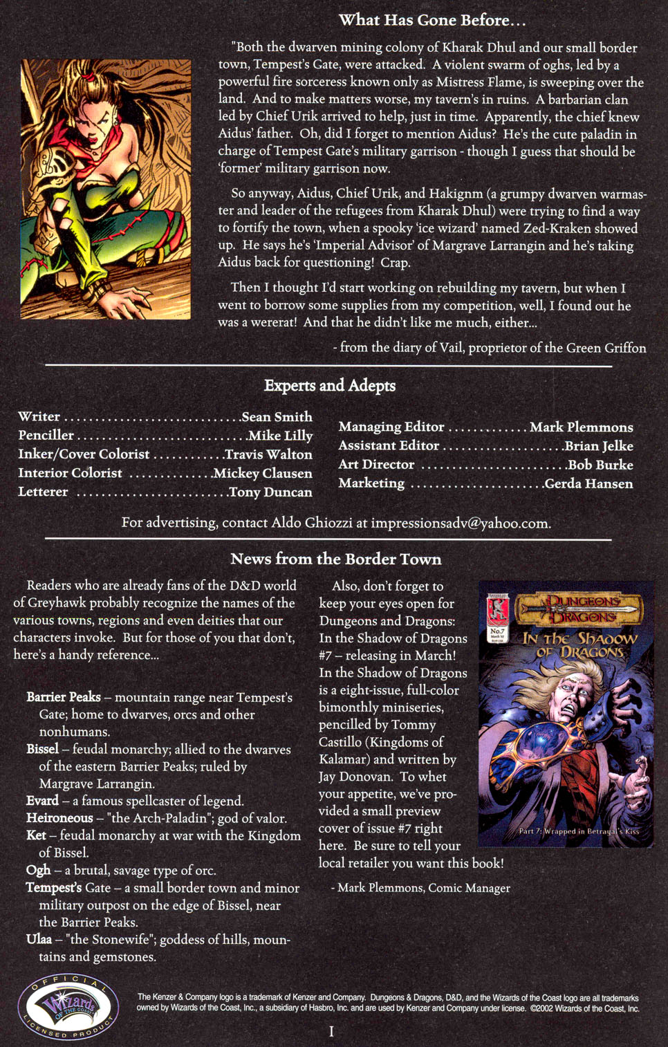 Read online Dungeons & Dragons: Tempests Gate comic -  Issue #2 - 2