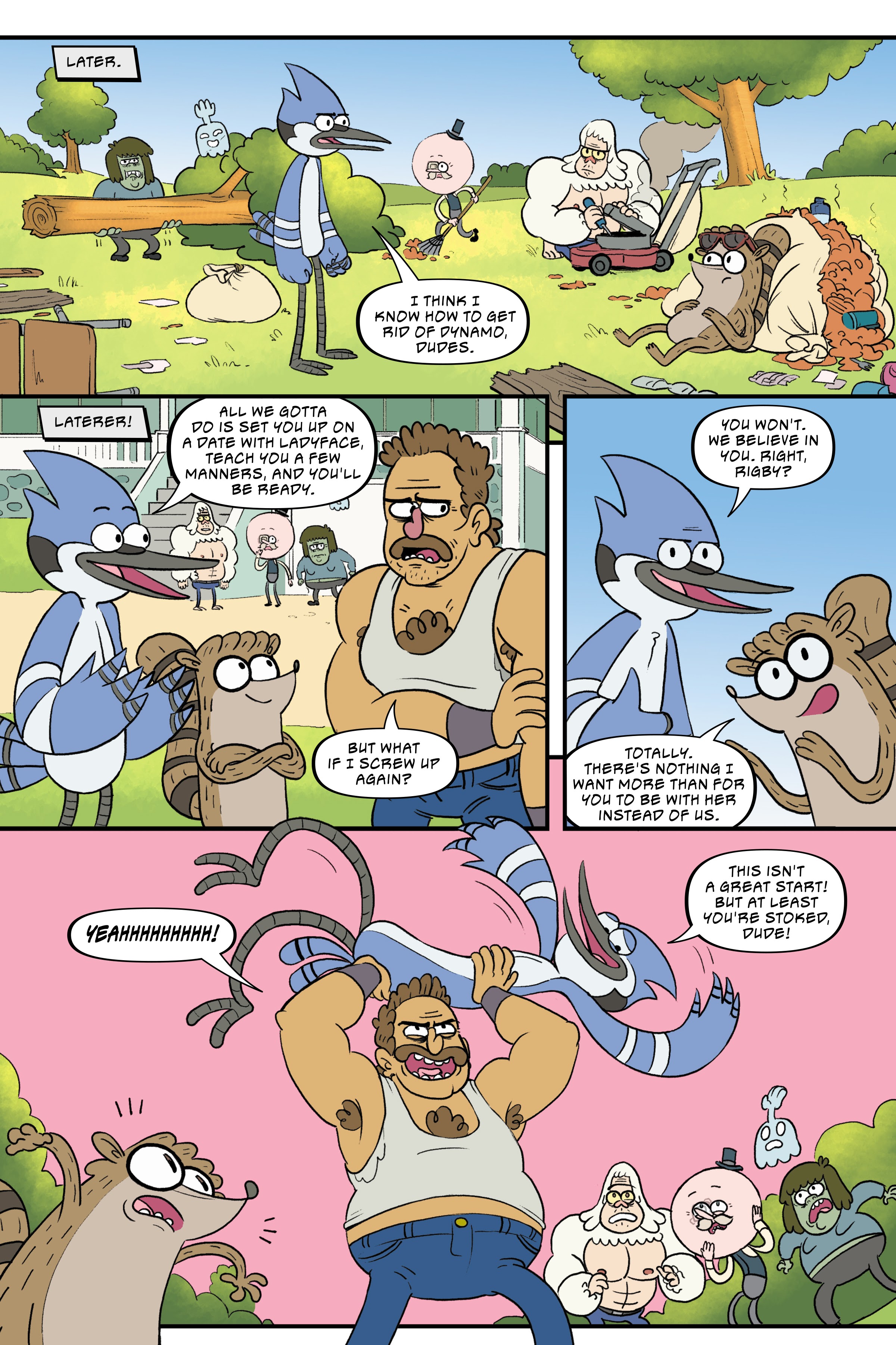 Read online Regular Show: Wrasslesplosion comic -  Issue # TPB - 129