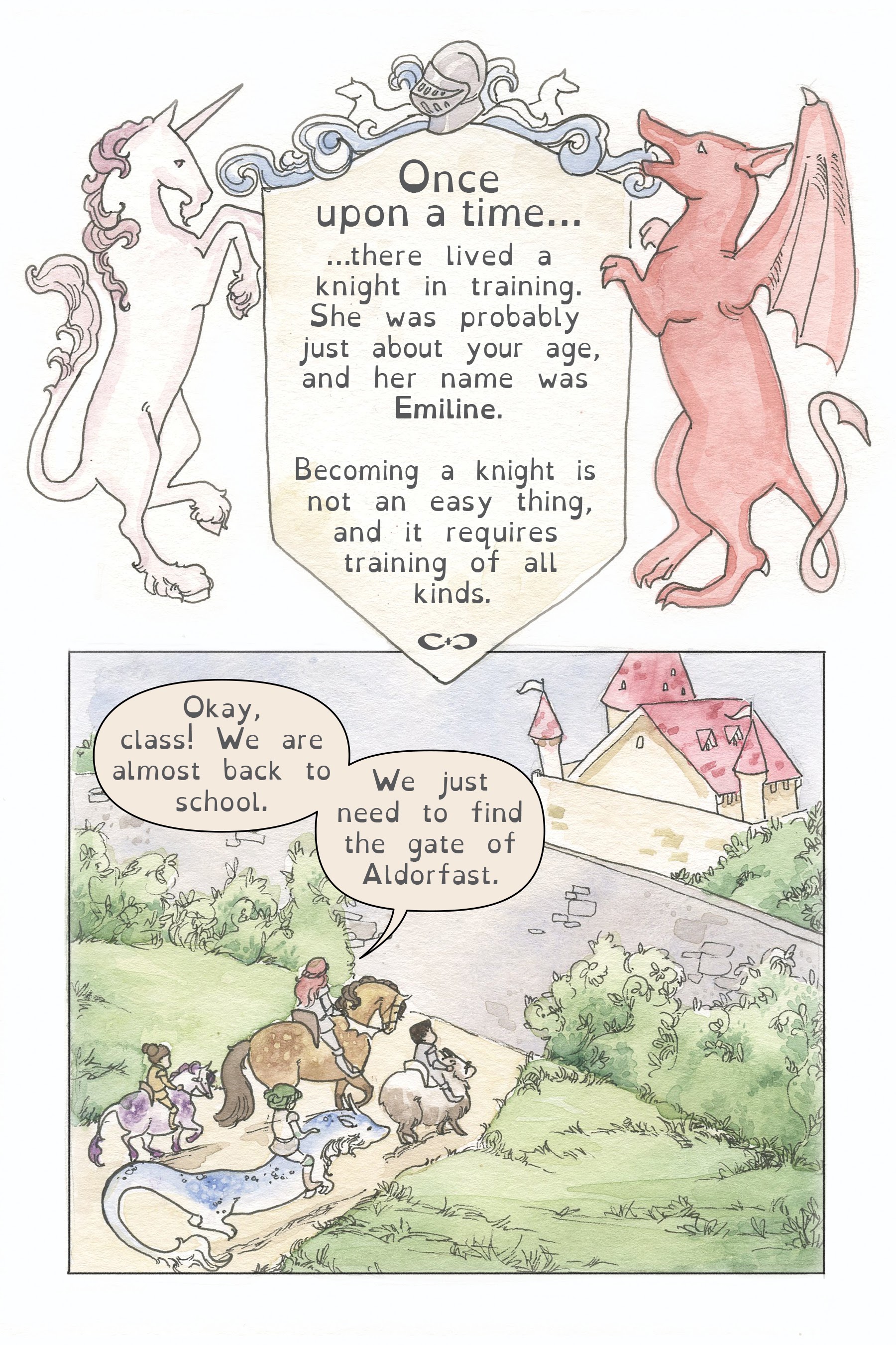 Read online Emiline: Knight in Training comic -  Issue # Full - 8