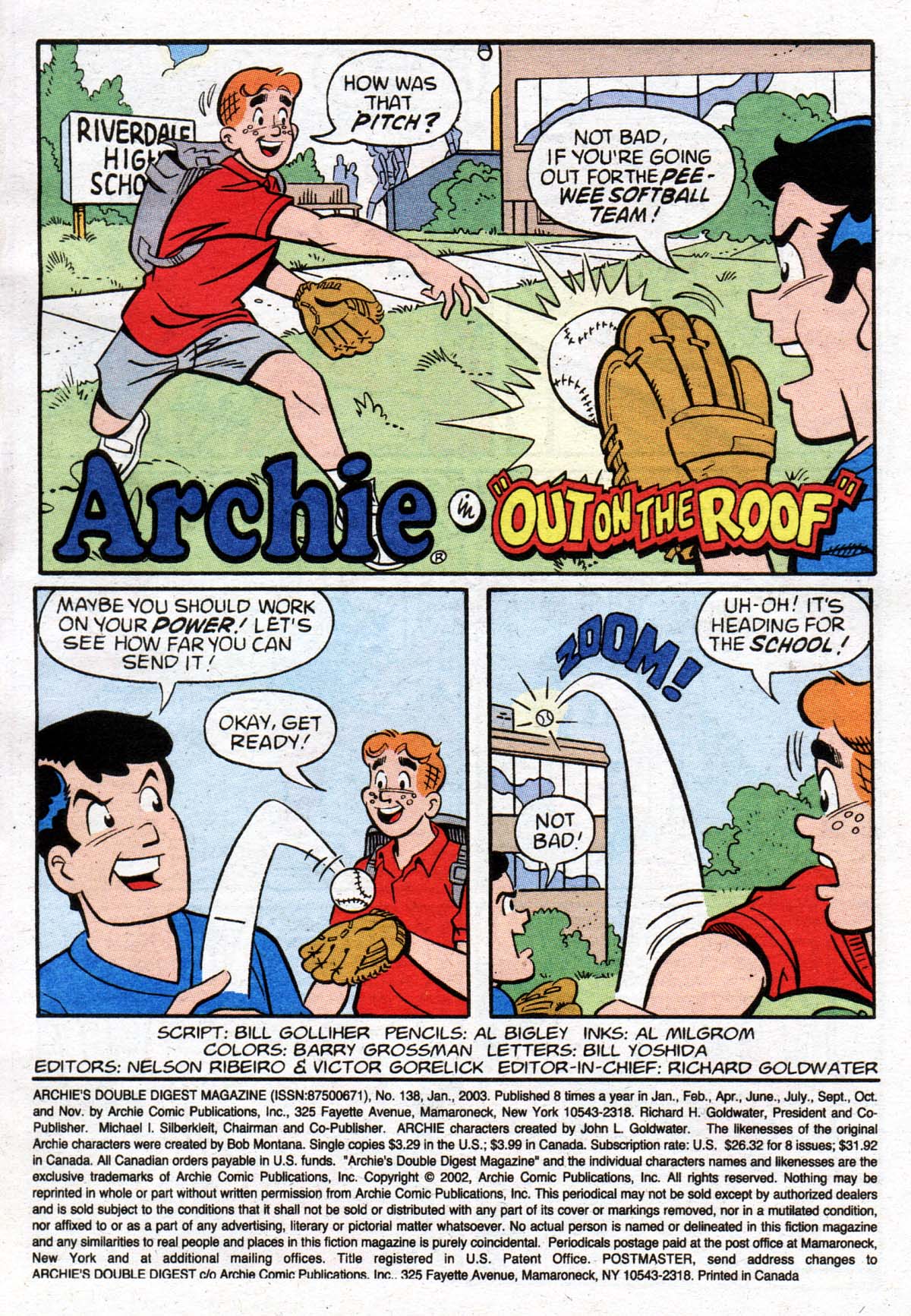 Read online Archie's Double Digest Magazine comic -  Issue #138 - 2