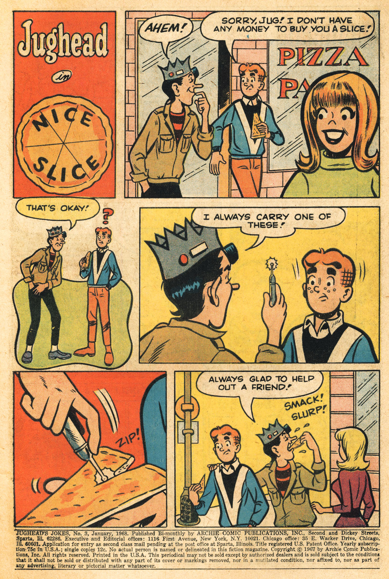 Read online Jughead's Jokes comic -  Issue #3 - 3