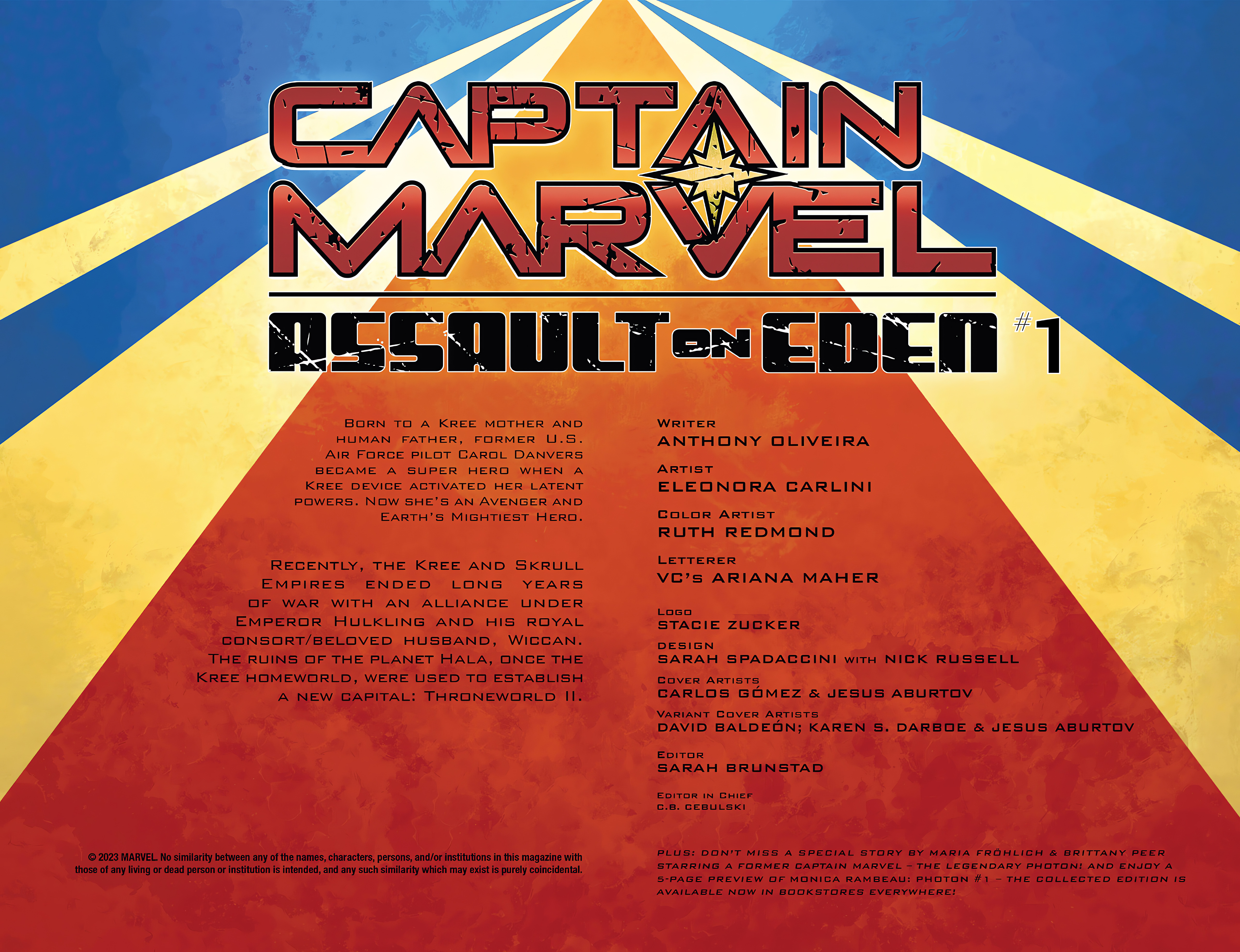 Read online Captain Marvel: Assault on Eden comic -  Issue #1 - 4