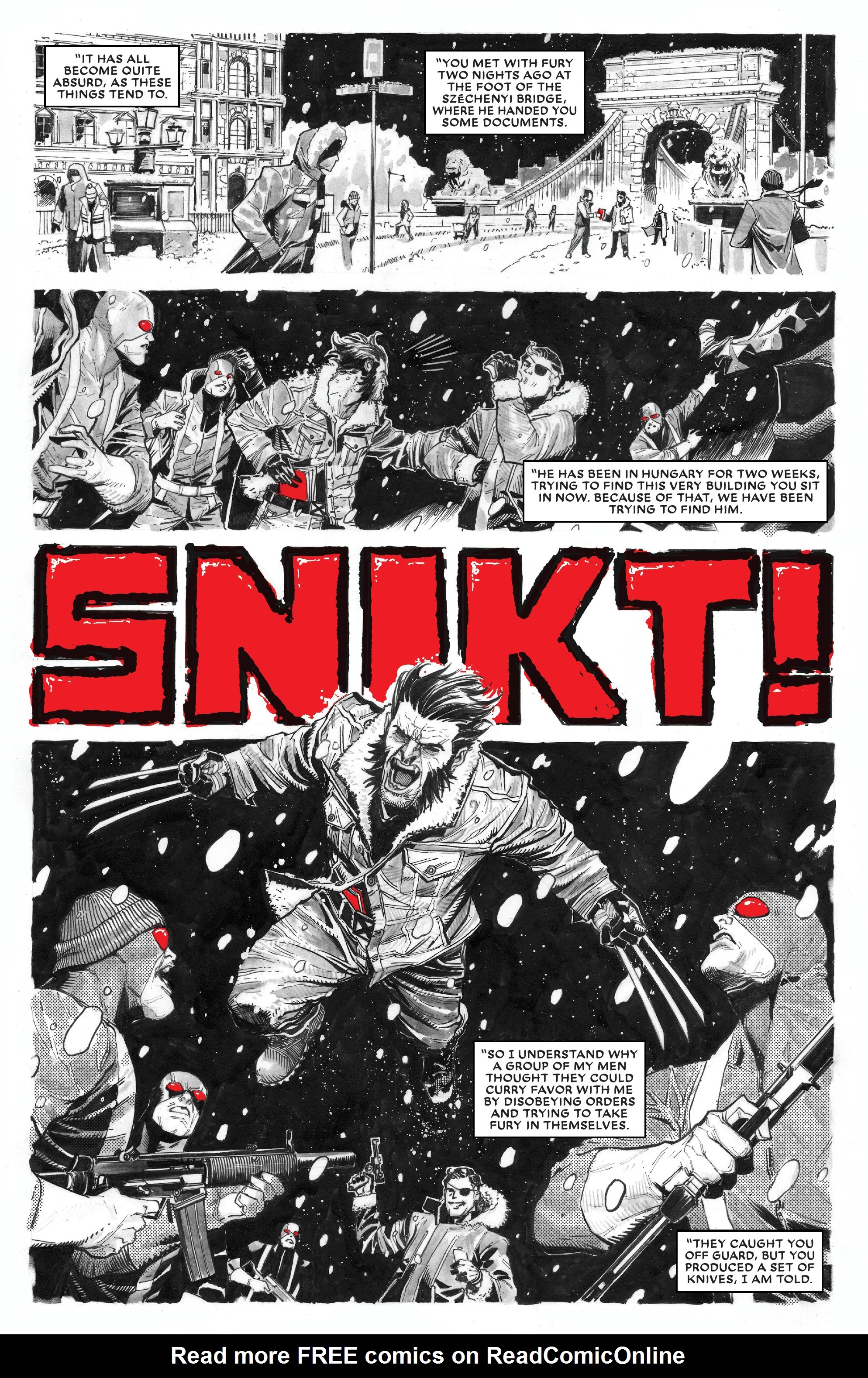 Read online Wolverine: Black, White & Blood comic -  Issue #1 - 12
