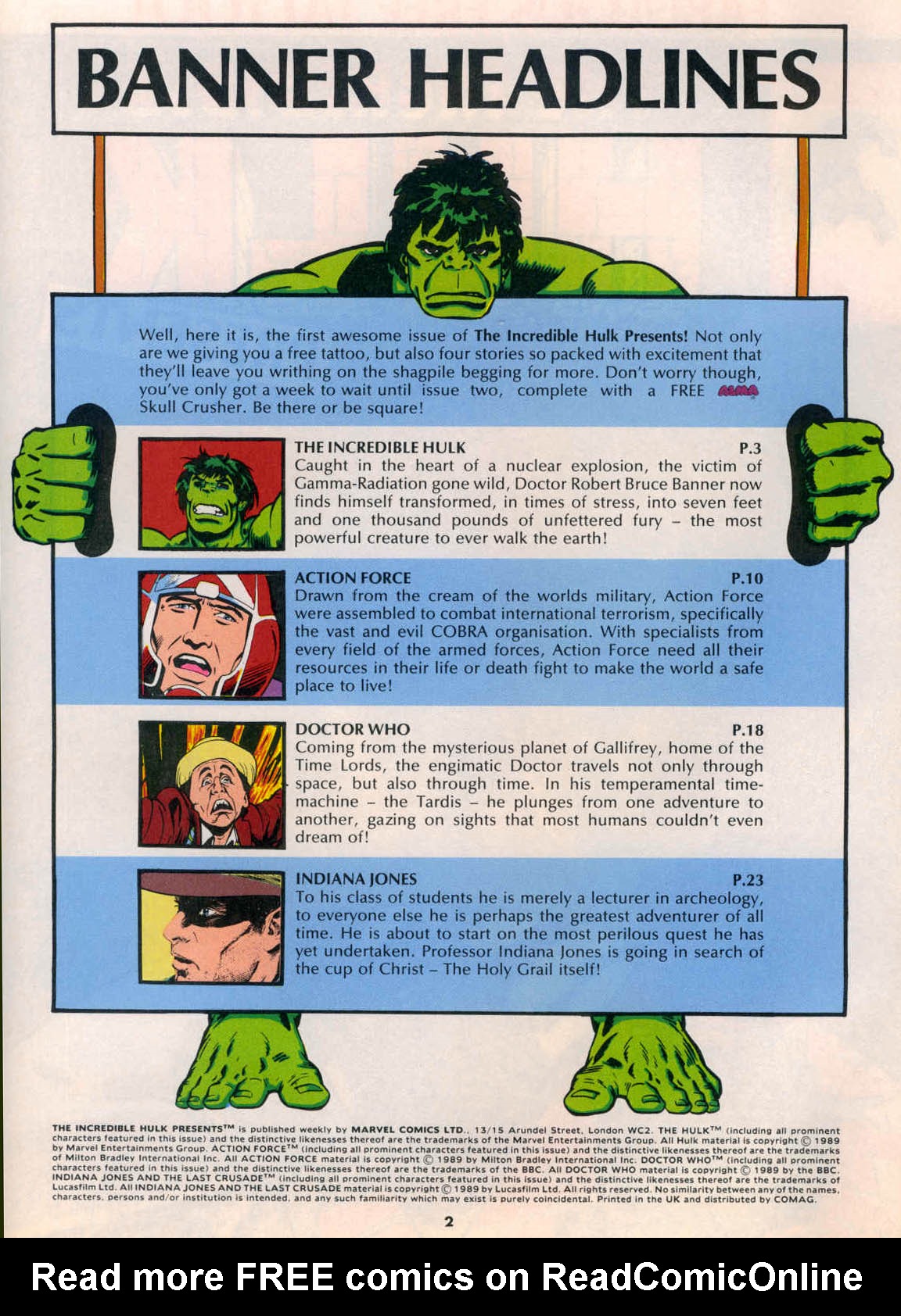 Read online Incredible Hulk Presents comic -  Issue #1 - 2