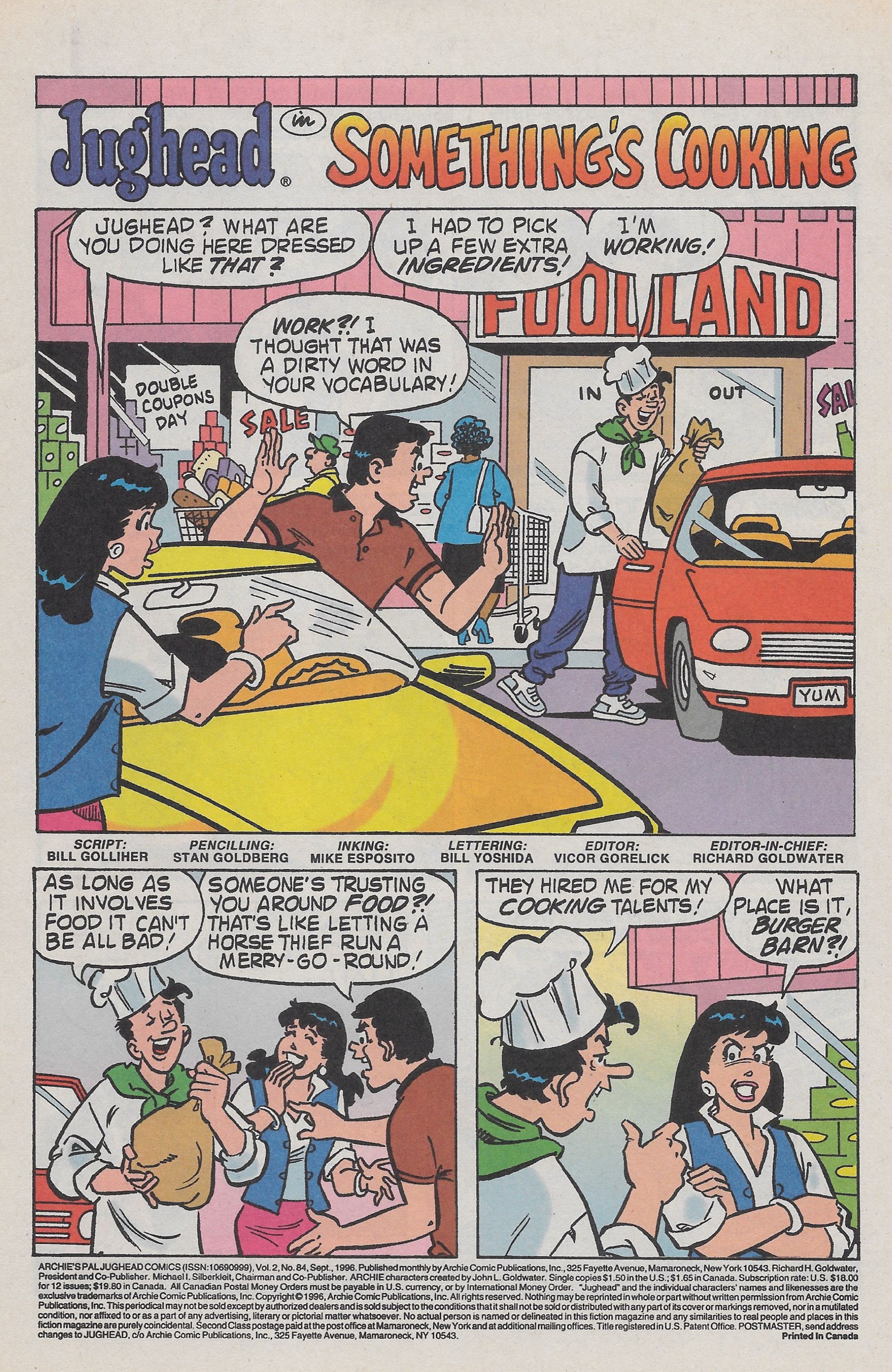 Read online Archie's Pal Jughead Comics comic -  Issue #84 - 3