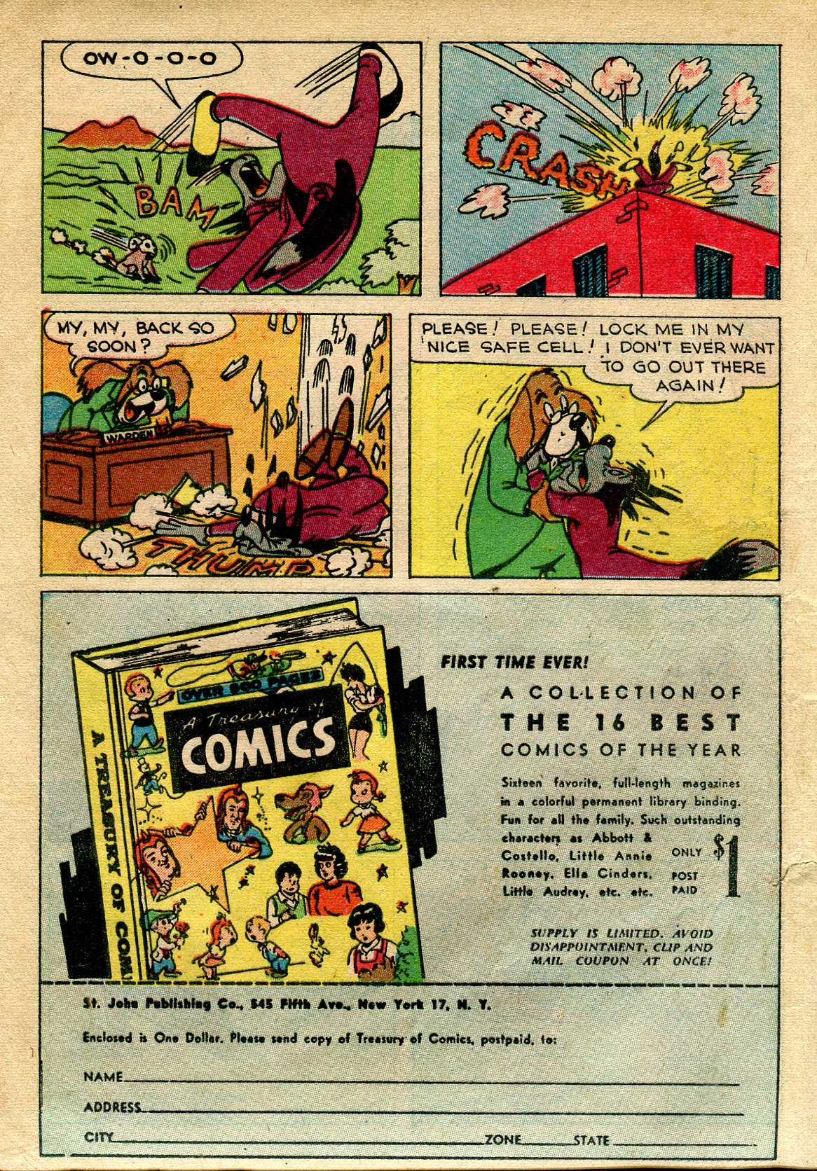 Read online Paul Terry's Mighty Mouse Comics comic -  Issue #11 - 16