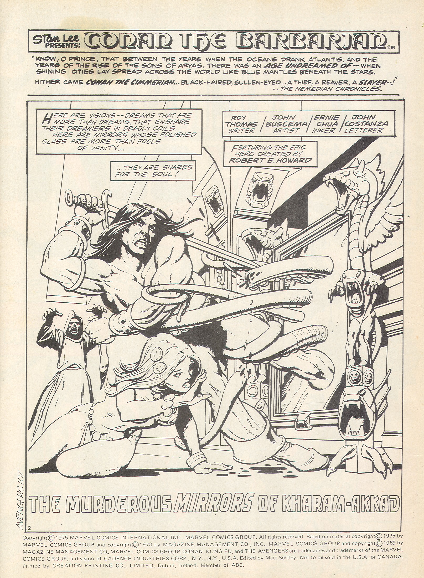 Read online The Avengers (1973) comic -  Issue #107 - 2