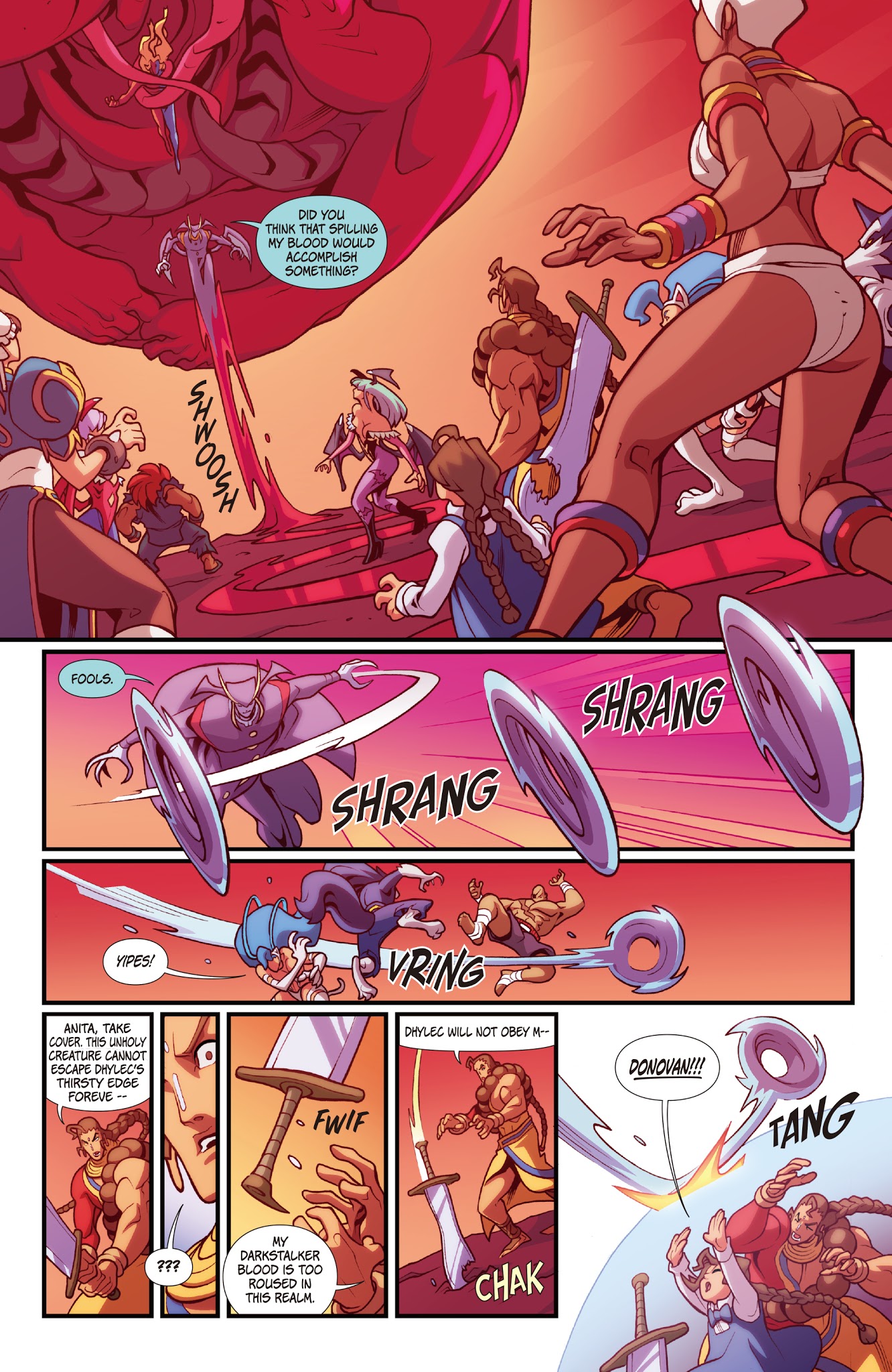 Read online Street Fighter VS Darkstalkers comic -  Issue #8 - 7