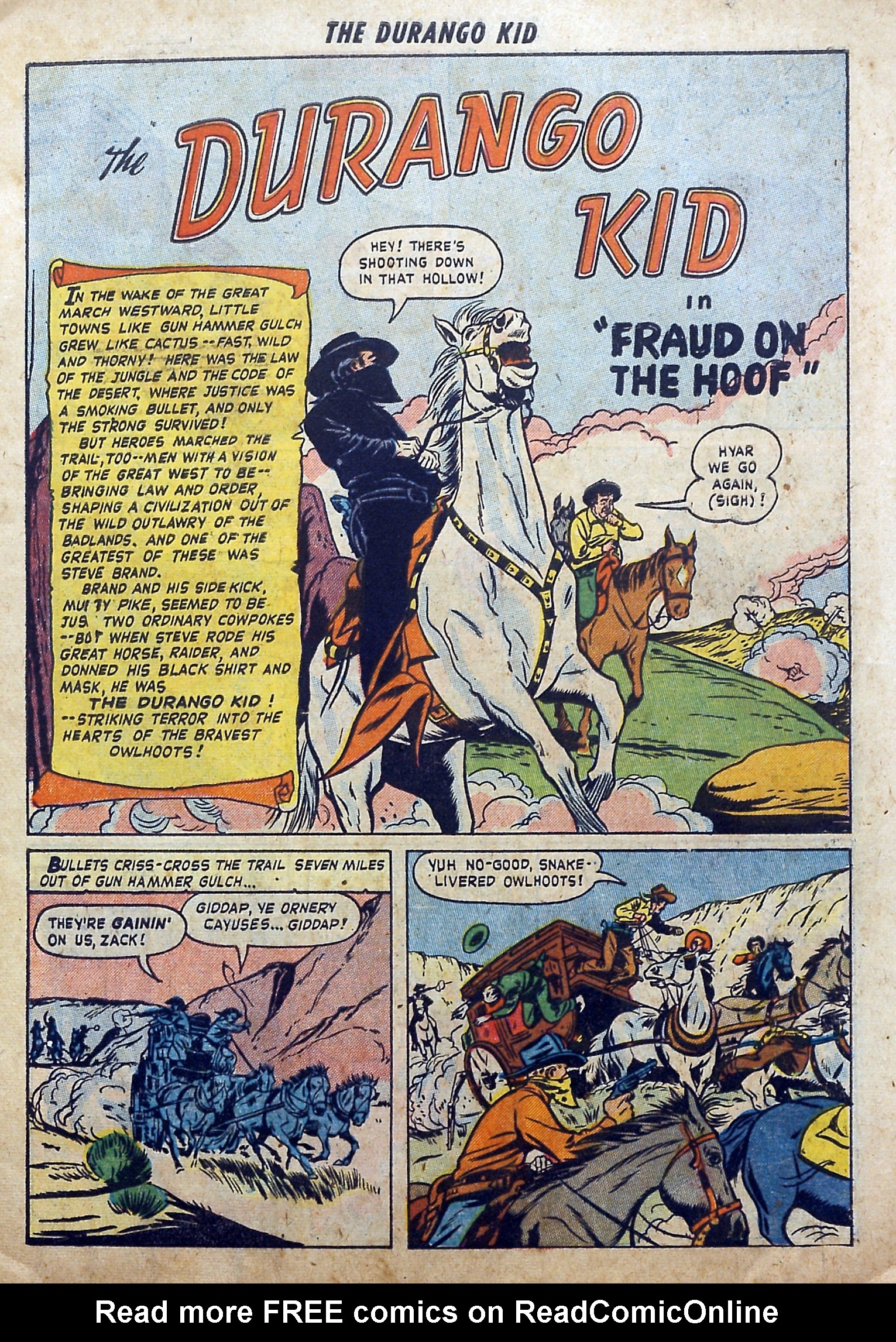 Read online Charles Starrett as The Durango Kid comic -  Issue #1 - 3