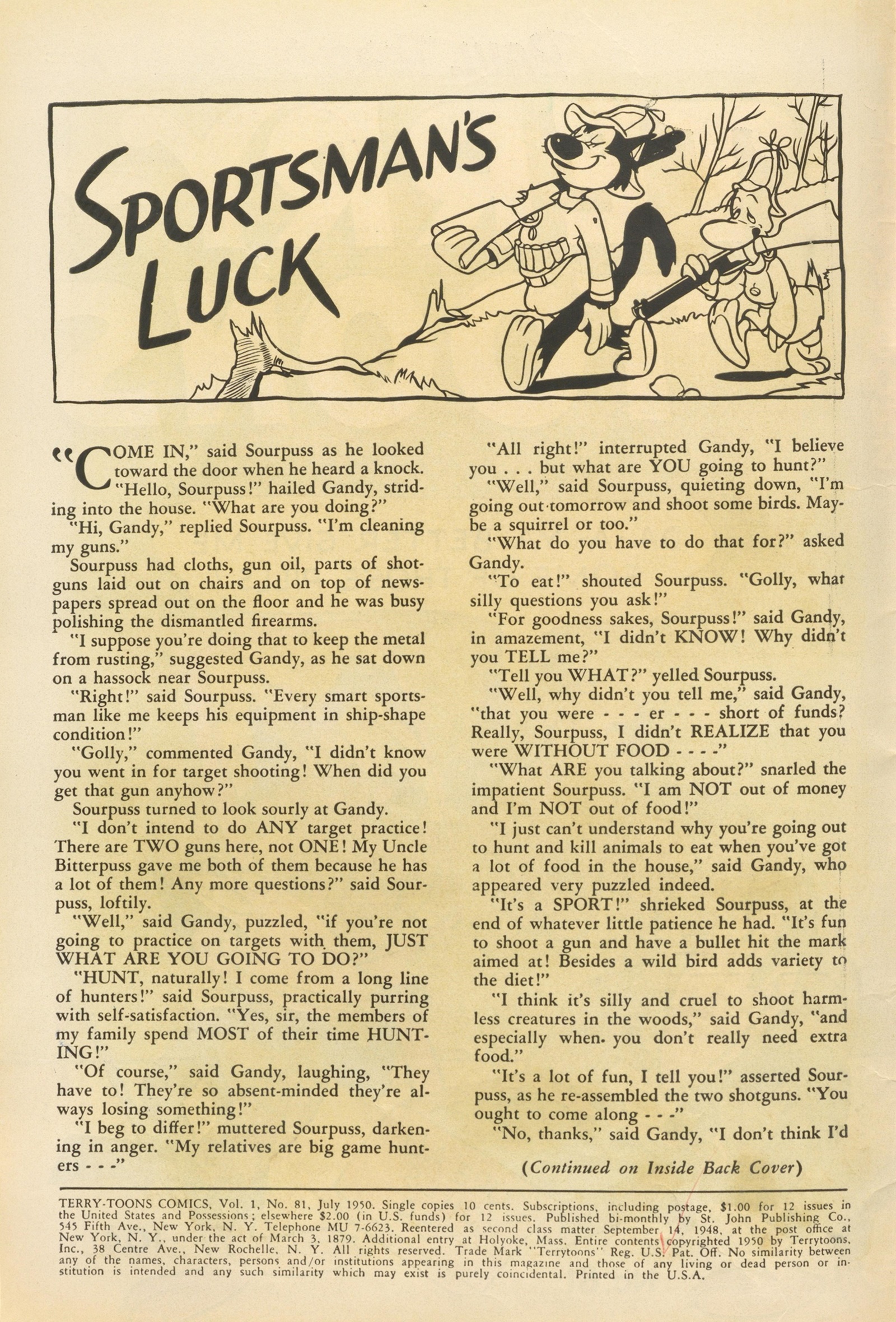 Read online Terry-Toons Comics comic -  Issue #81 - 2