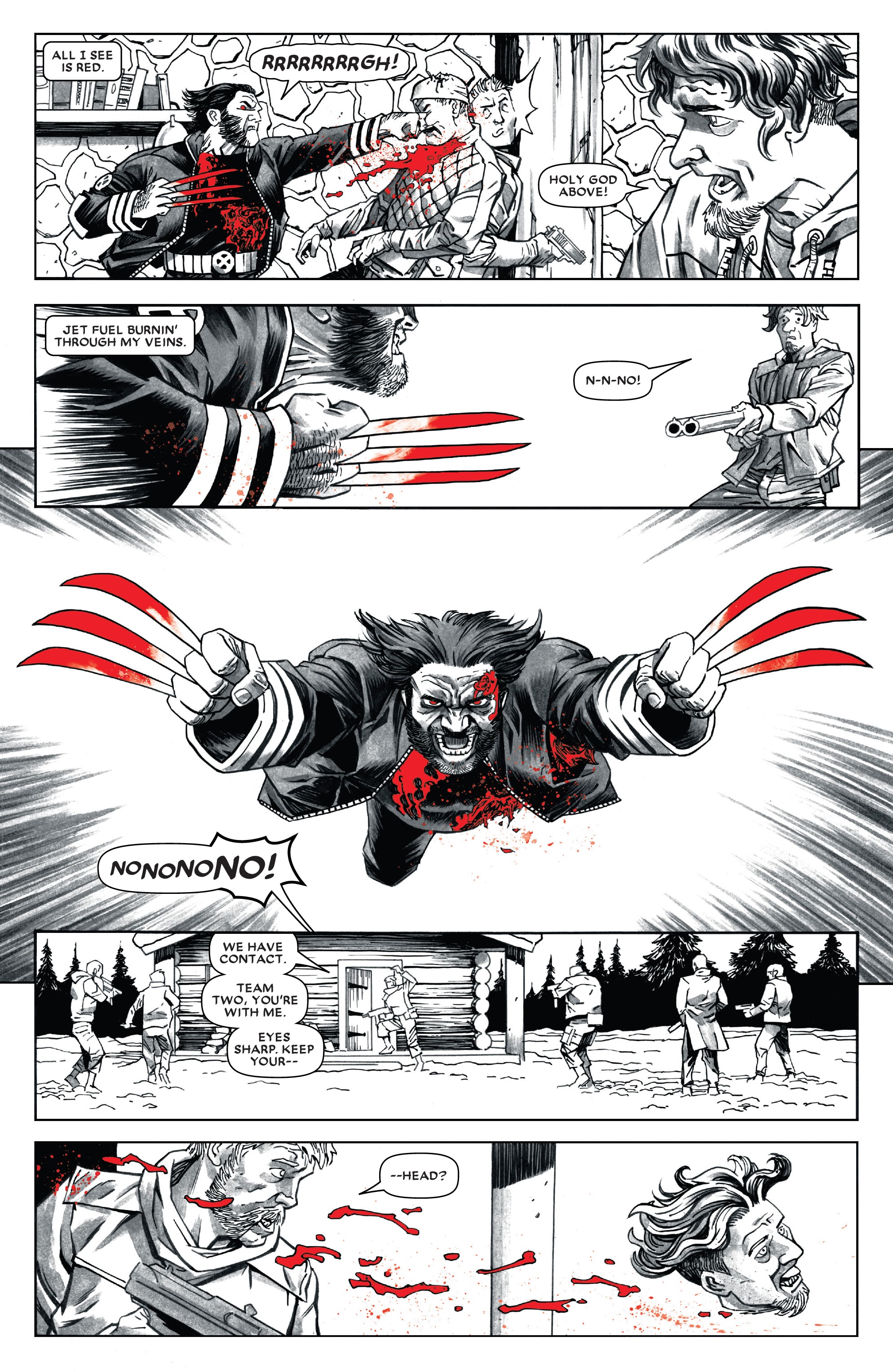 Read online Wolverine: Black, White & Blood comic -  Issue #1 - 24