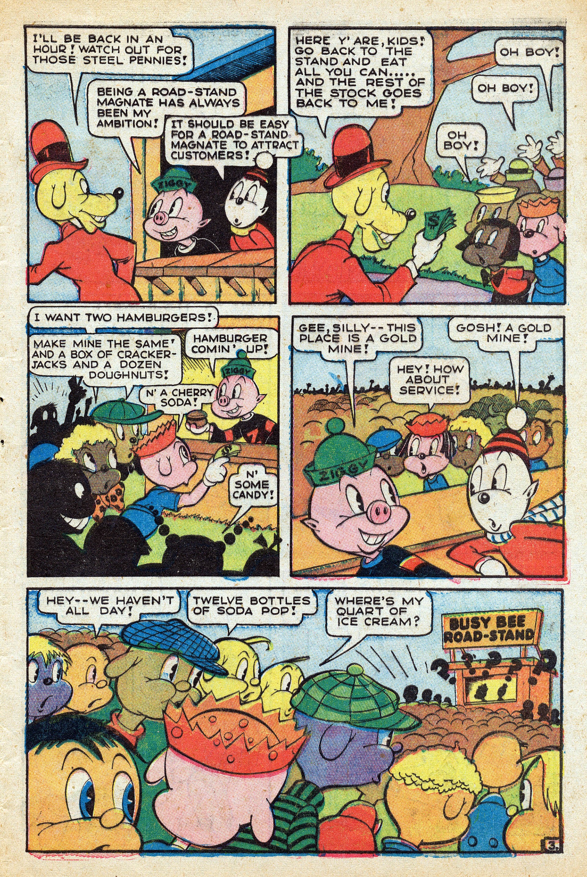 Read online Ziggy Pig-Silly Seal Comics (1944) comic -  Issue #1 - 13
