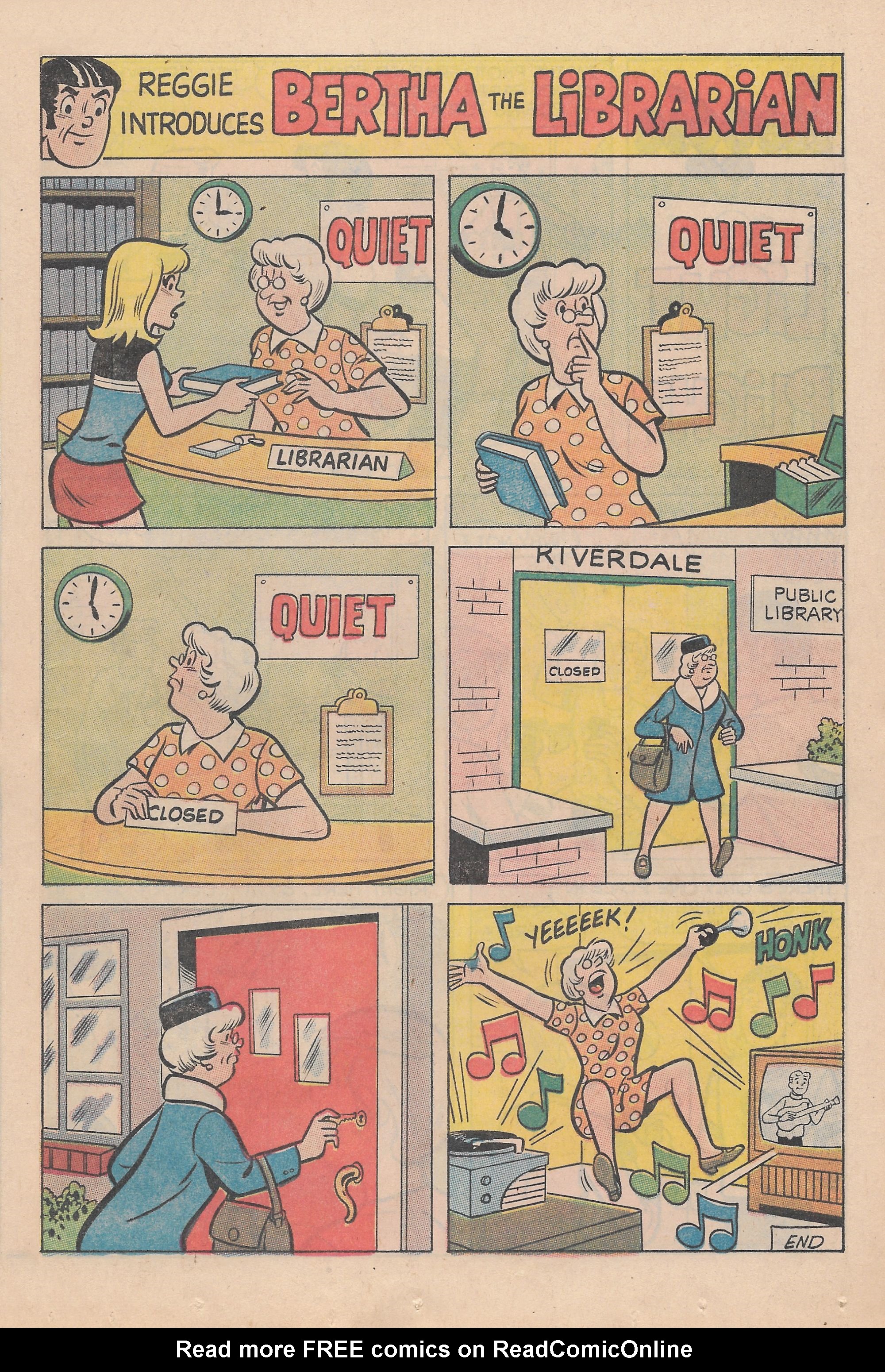 Read online Reggie's Wise Guy Jokes comic -  Issue #13 - 15