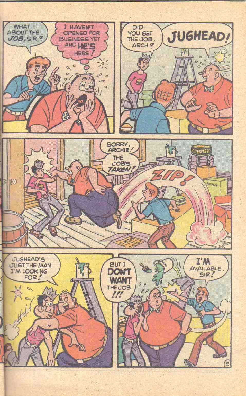 Read online Archie Gets a Job comic -  Issue # Full - 7