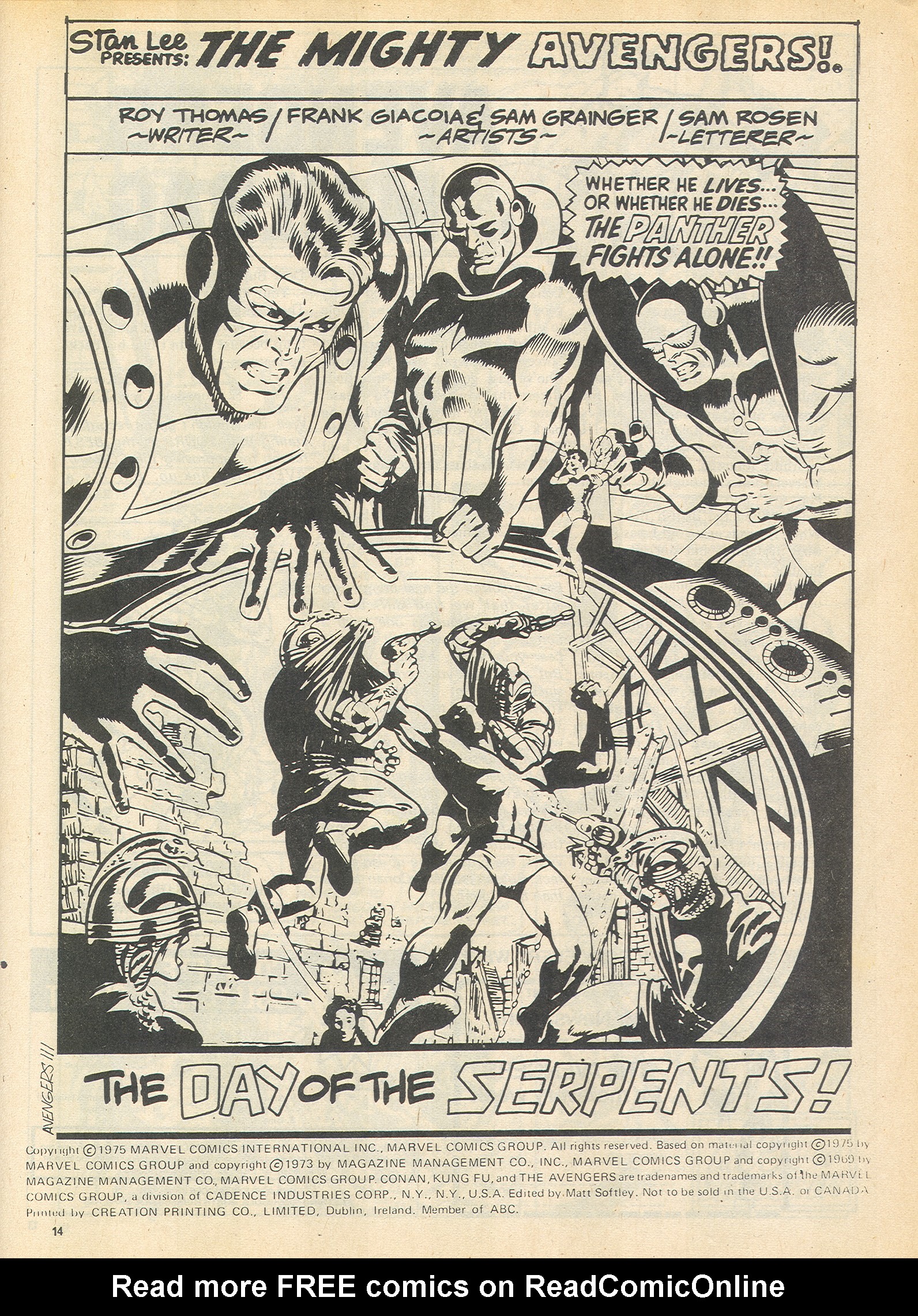 Read online The Avengers (1973) comic -  Issue #111 - 14