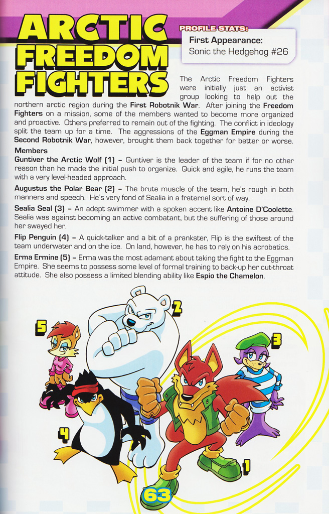 Read online Sonic the Hedgehog: The Complete Sonic Comic Encyclopedia comic -  Issue # TPB - 65