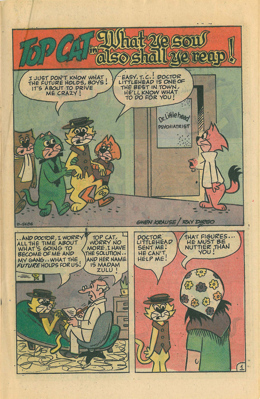 Read online Top Cat (1970) comic -  Issue #20 - 21