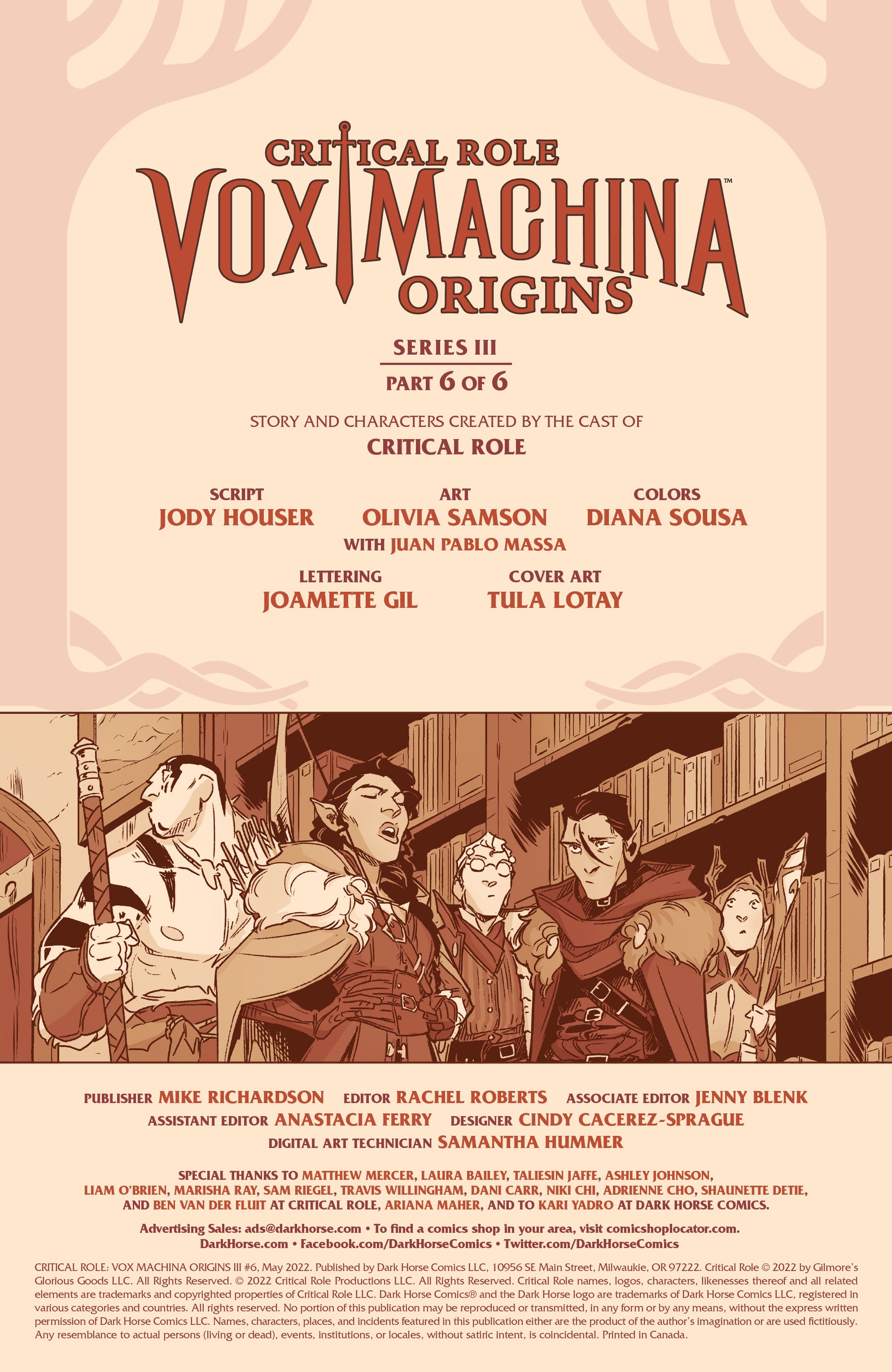 Read online Critical Role: Vox Machina Origins III comic -  Issue #6 - 2