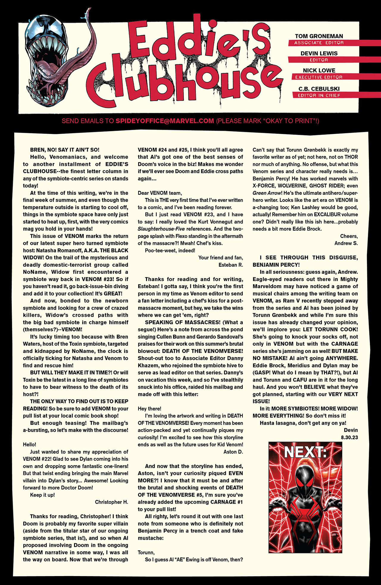 Read online Venom (2021) comic -  Issue #26 - 23