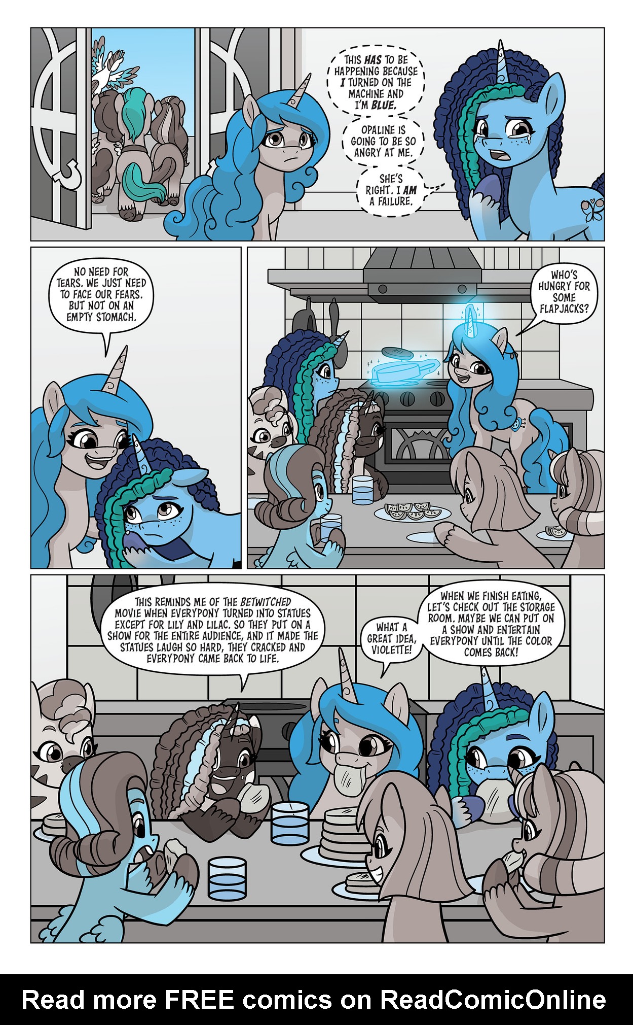 Read online My Little Pony: Black, White & Blue comic -  Issue # Full - 17