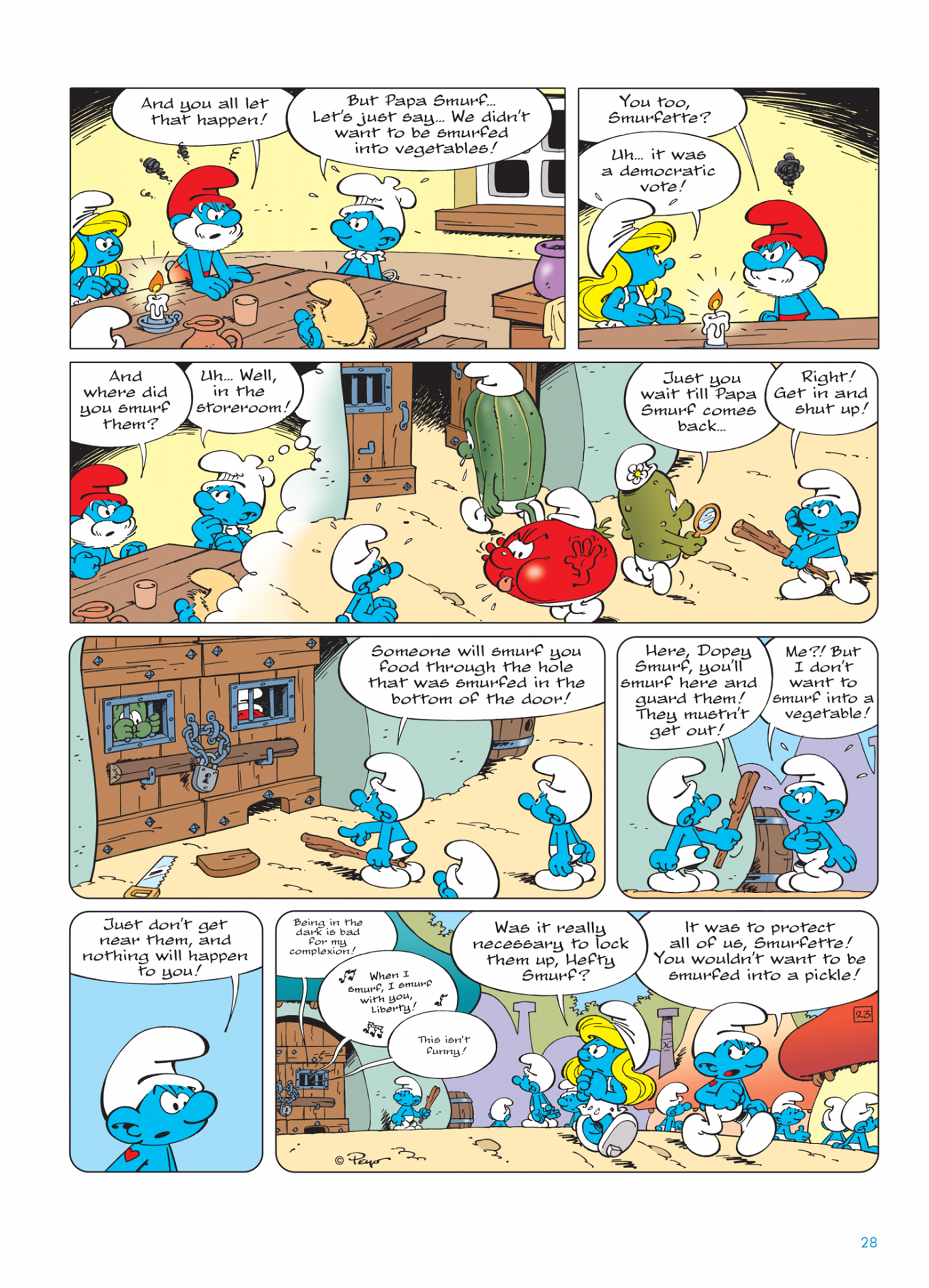 Read online The Smurfs comic -  Issue #26 - 28