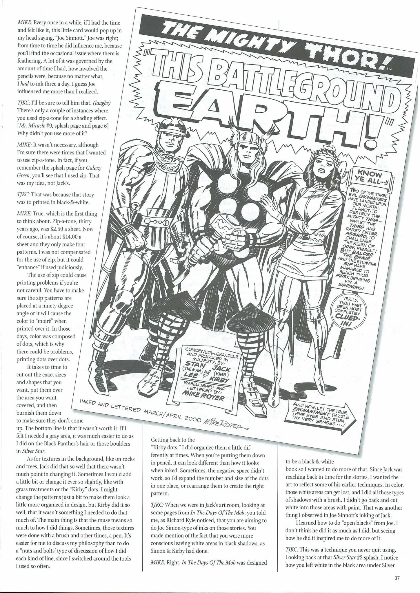 Read online The Jack Kirby Collector comic -  Issue #37 - 39