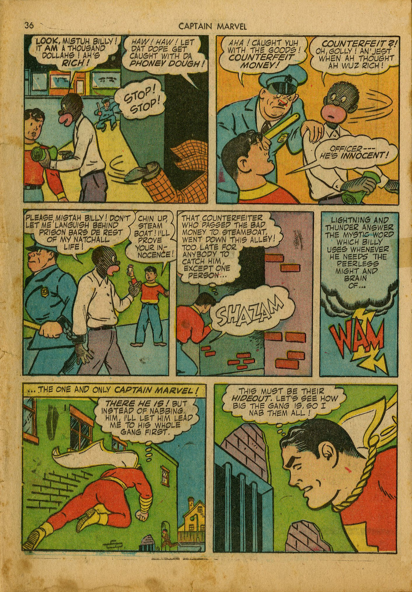 Read online Captain Marvel Adventures comic -  Issue #25 - 36