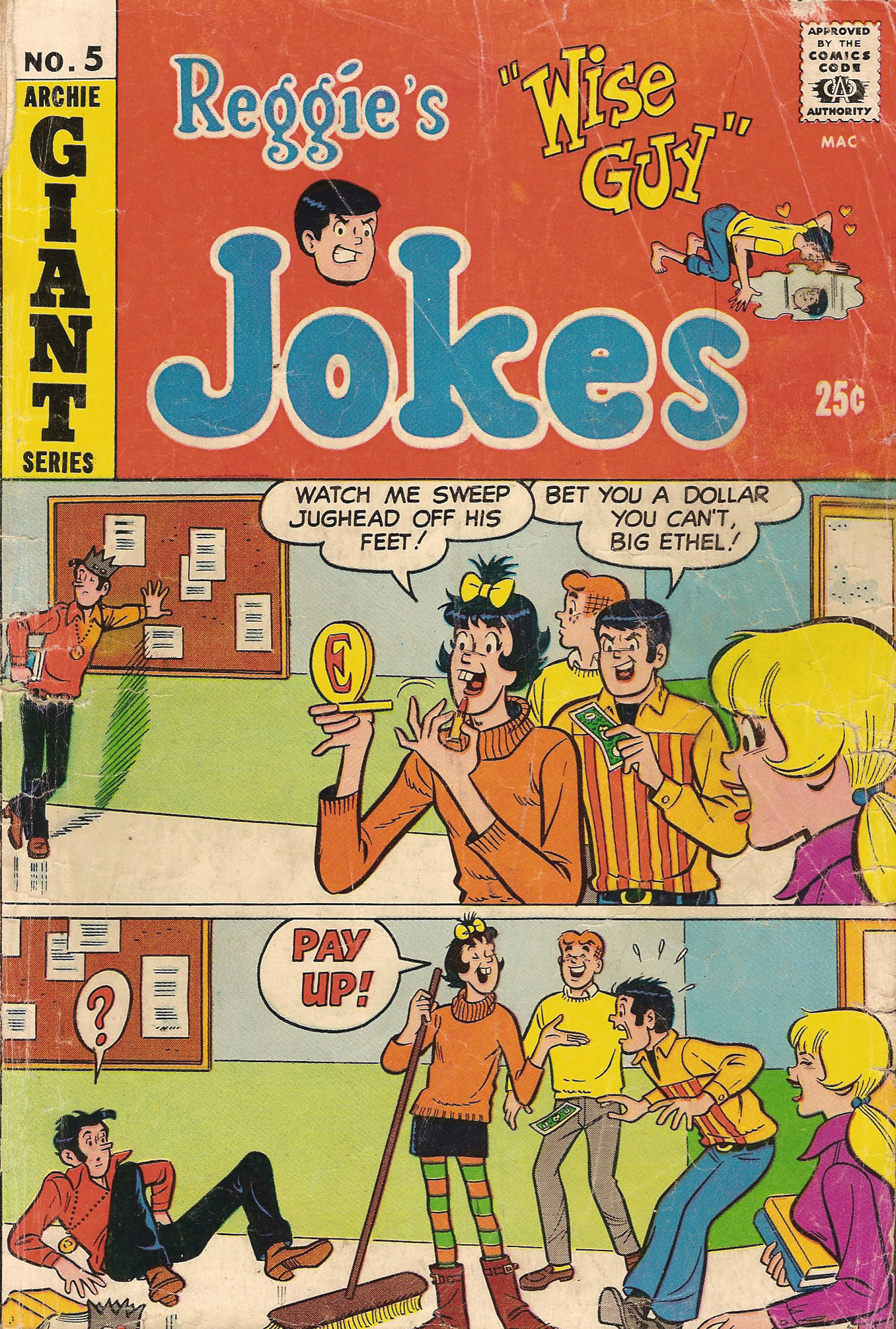 Read online Reggie's Wise Guy Jokes comic -  Issue #5 - 1