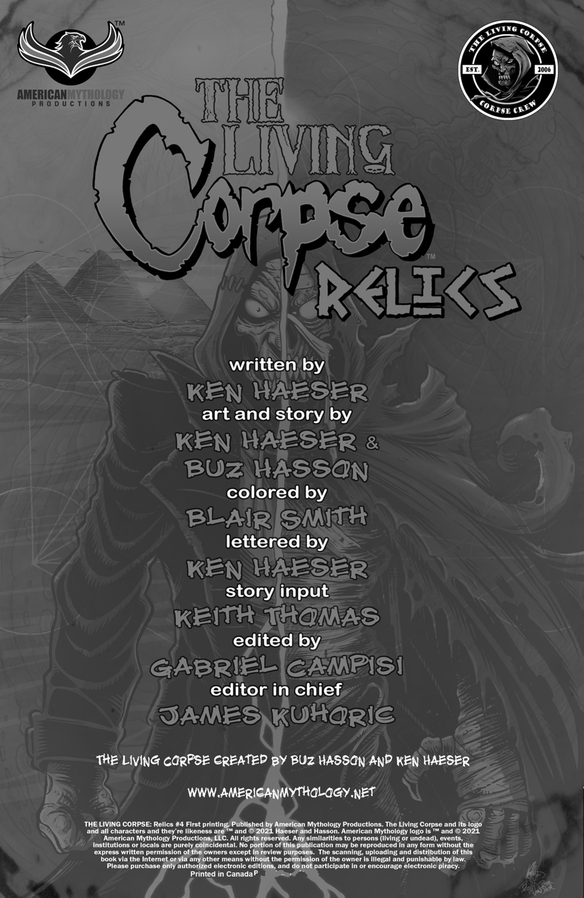 Read online The Living Corpse Relics comic -  Issue #4 - 2