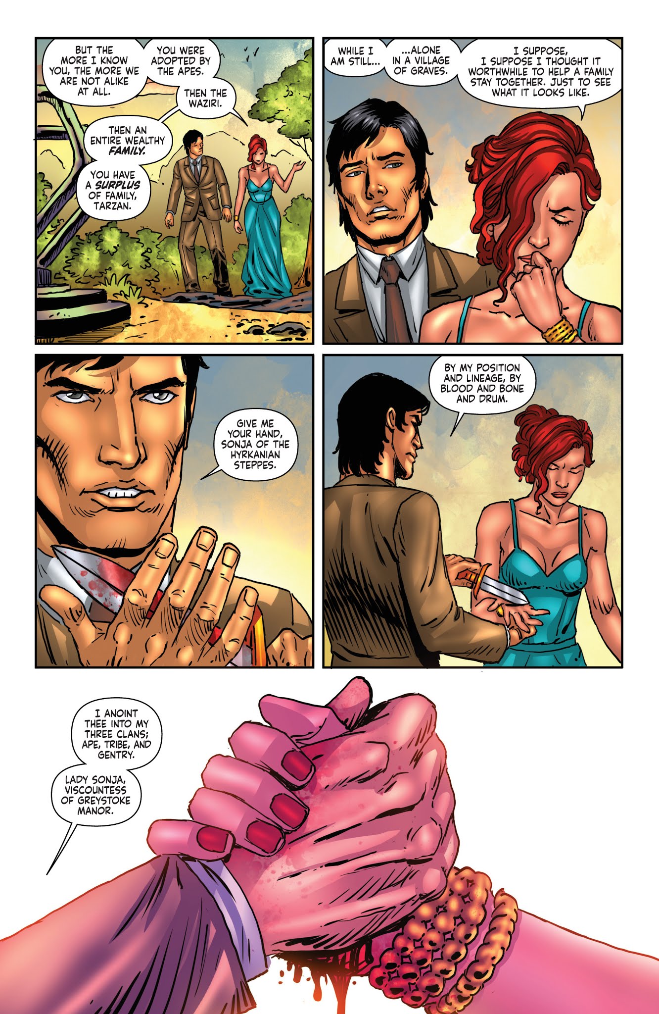 Read online Red Sonja/Tarzan comic -  Issue #3 - 25