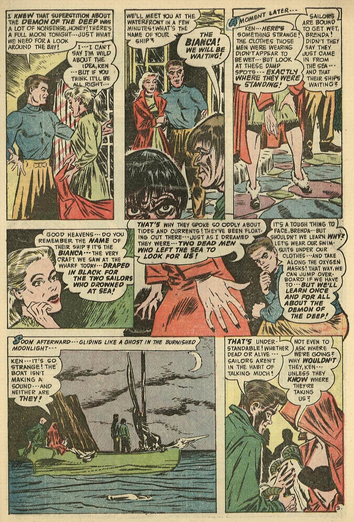 Read online Adventures Into The Unknown comic -  Issue #30 - 35
