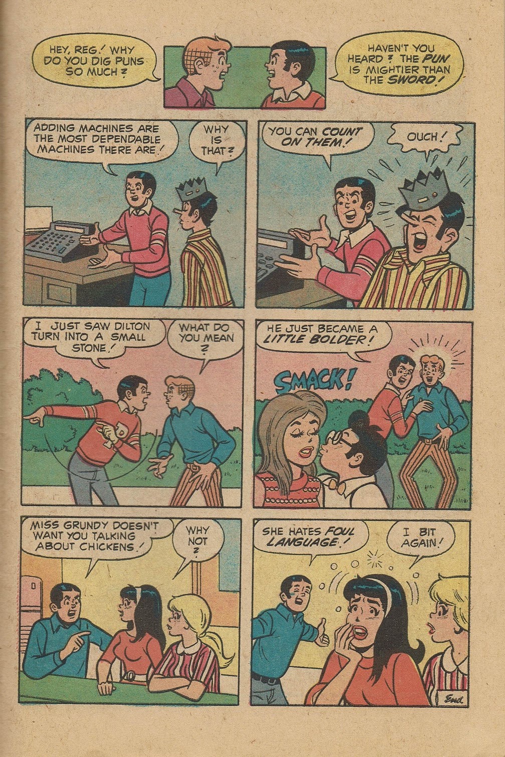 Read online Reggie's Wise Guy Jokes comic -  Issue #19 - 43