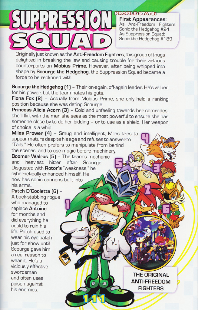 Read online Sonic the Hedgehog: The Complete Sonic Comic Encyclopedia comic -  Issue # TPB - 113