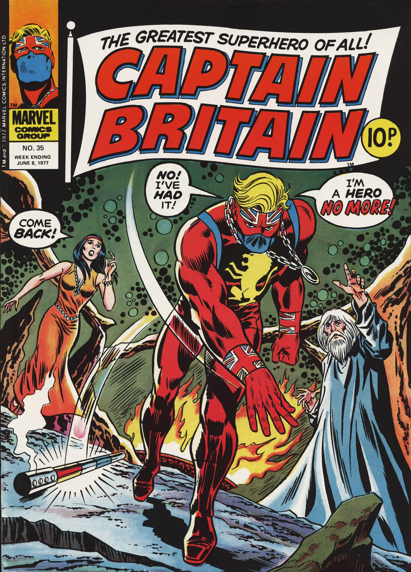 Read online Captain Britain (1976) comic -  Issue #35 - 1