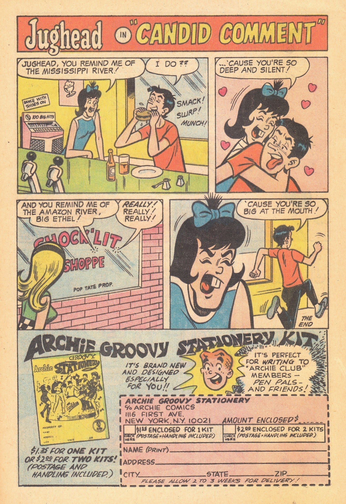Read online Jughead's Jokes comic -  Issue #8 - 16