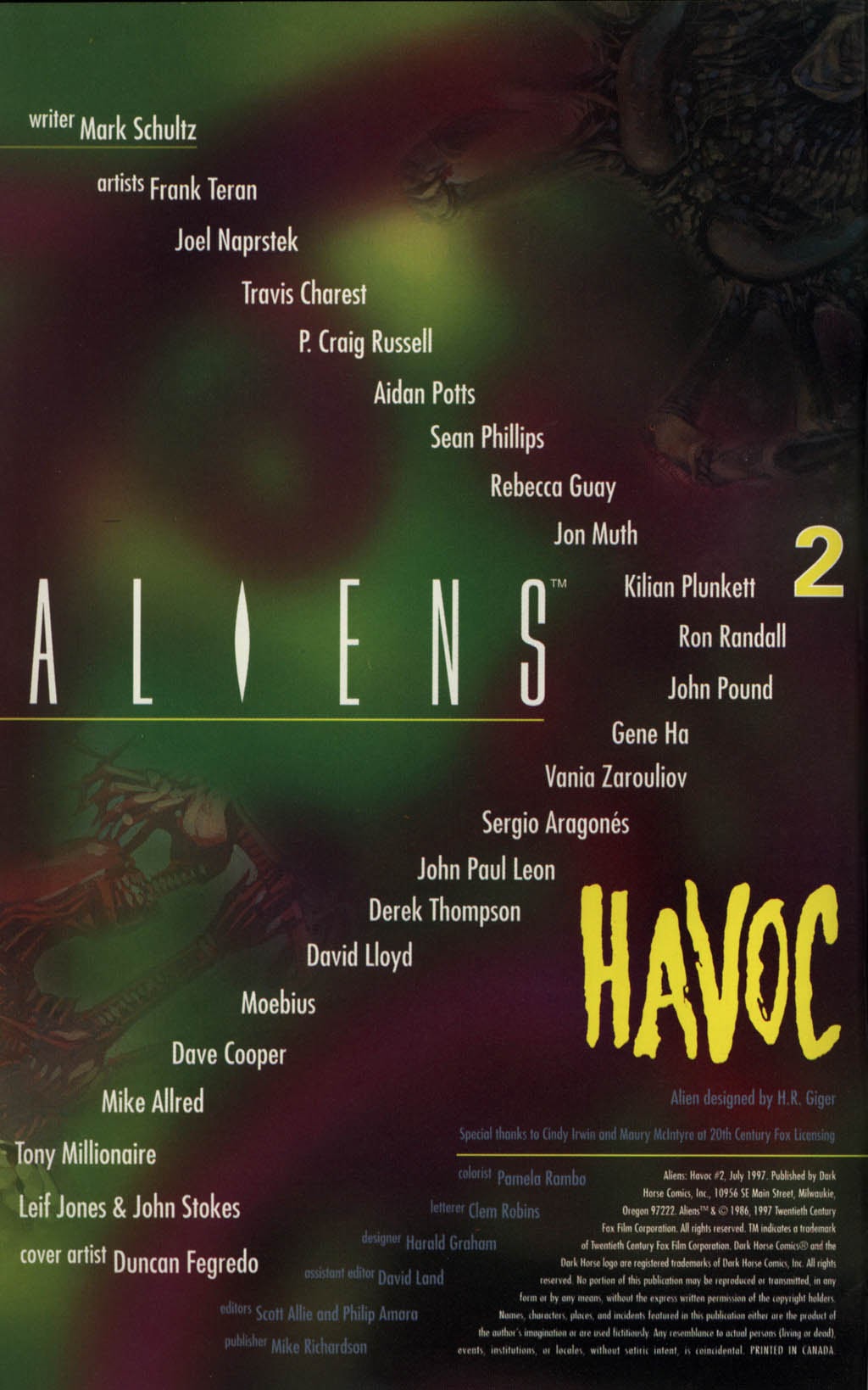 Read online Aliens: Havoc comic -  Issue #2 - 2